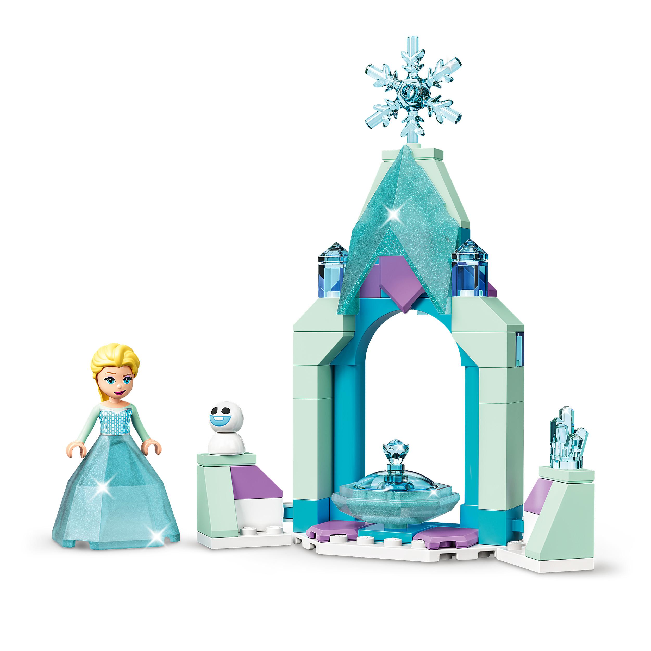 Lego disney il cortile del castello di elsa, giocattolo con principessa frozen 2, collezione abito diamante, 43199 - LEGO® Disney Frozen, Frozen, Lego