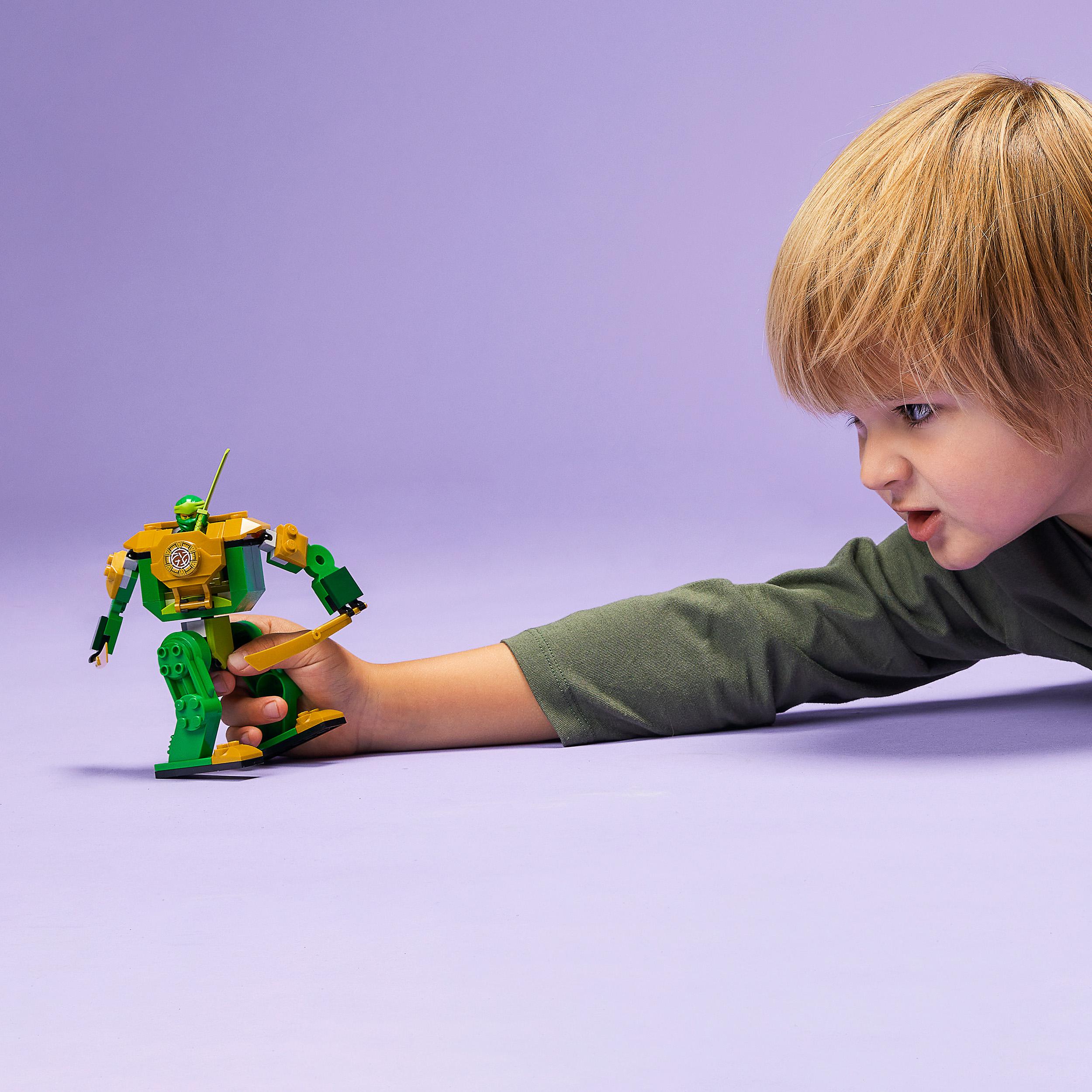 Lego ninjago mech ninja di lloyd, set per bambini dai 4 anni in su, con giocattolo snodabile e guerriero serpente, 71757 - LEGO NINJAGO, Lego