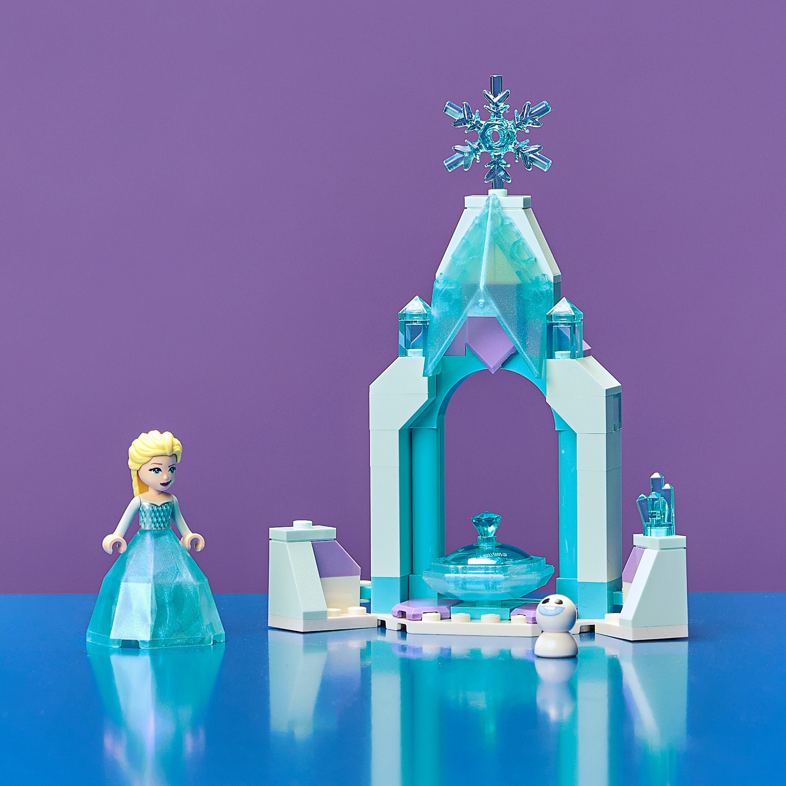 Lego disney il cortile del castello di elsa, giocattolo con