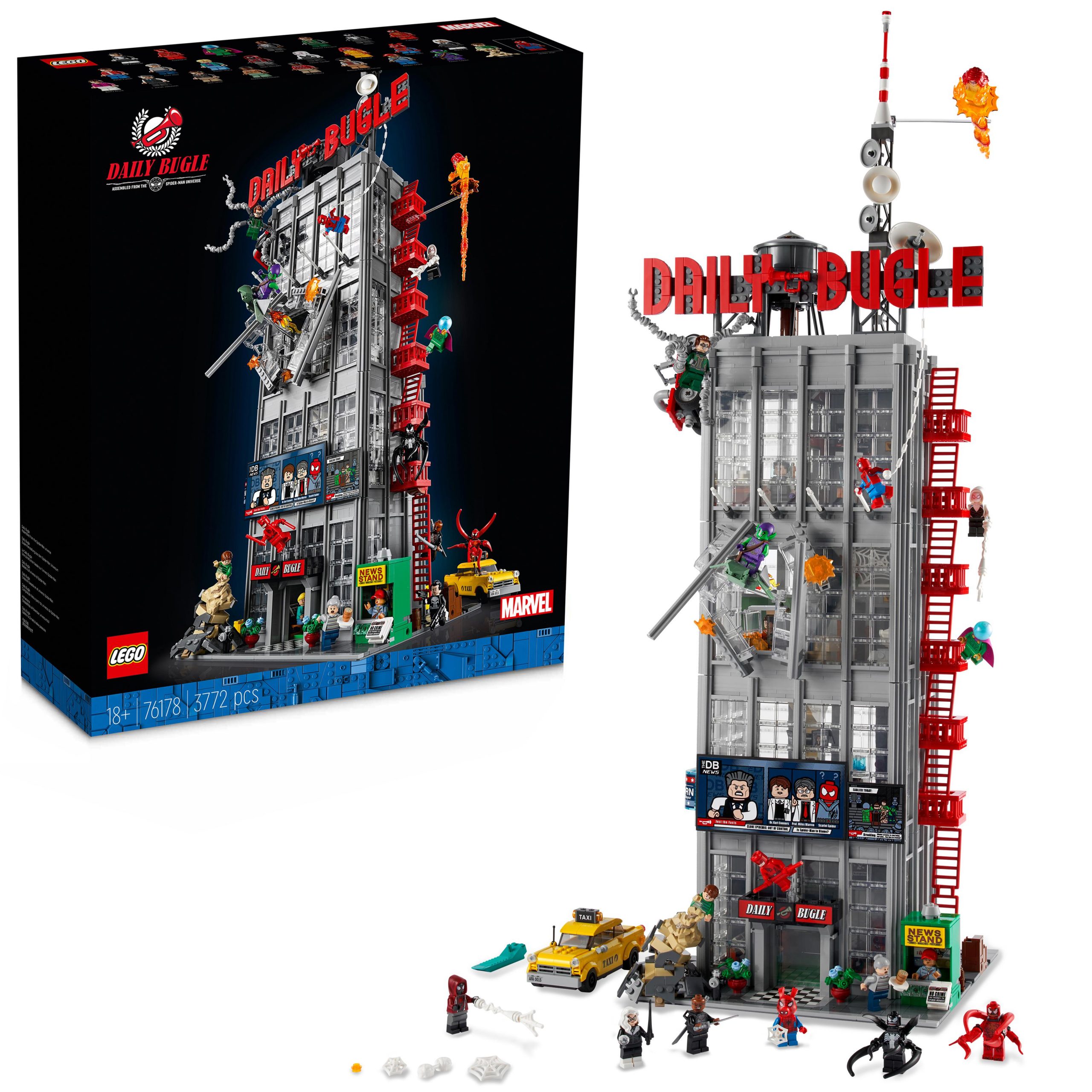 Lego marvel daily bugle di spider-man, iconico set da collezione per adulti con 25 minifigure, idea regalo, 76178 - LEGO SPIDERMAN, LEGO SUPER HEROES, Avengers, Lego, Spiderman