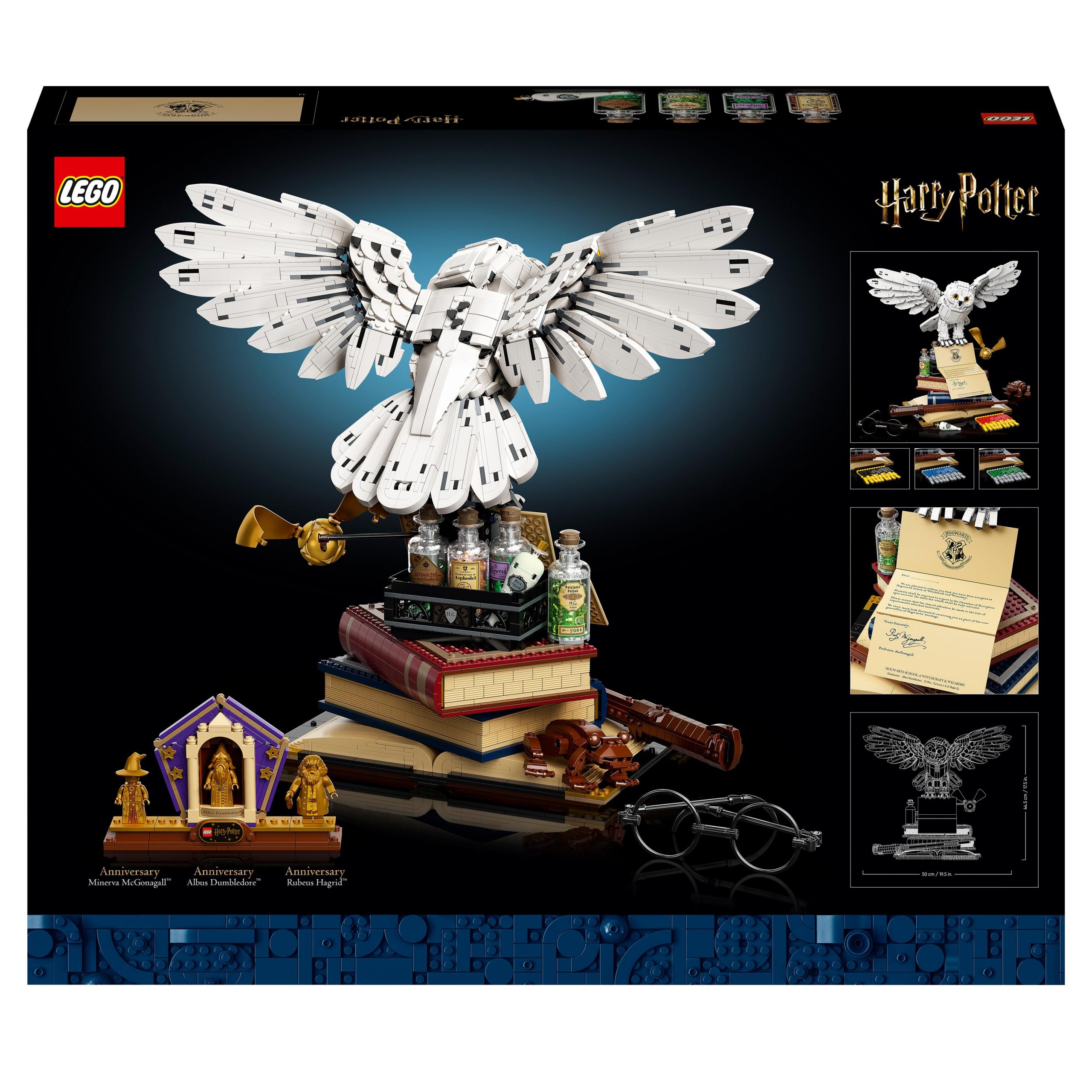 Lego harry potter icone di hogwarts - edizione del collezionista, set da  collezione con edvige e 3 minifigure d'oro, 76391 - Toys Center