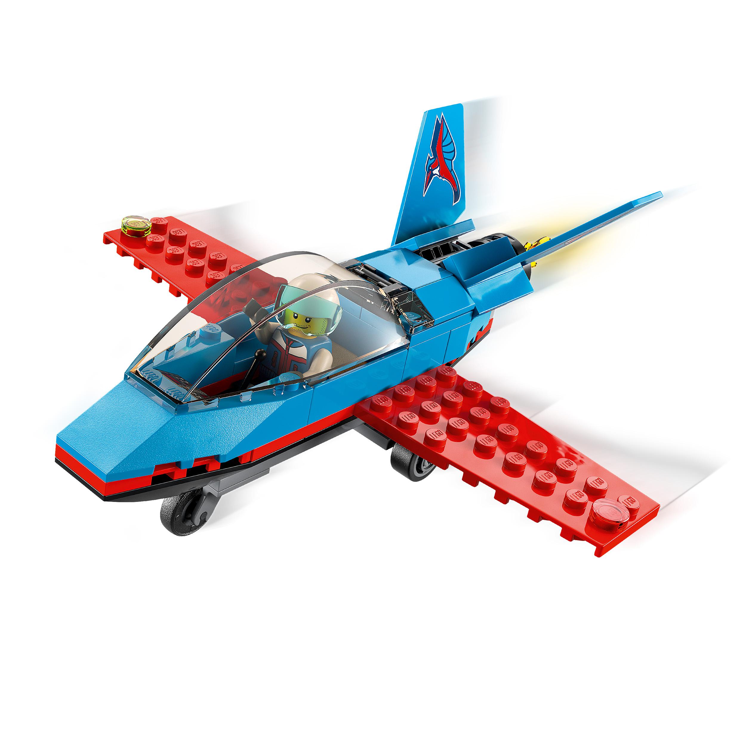 Lego city great vehicles aereo acrobatico, giocattolo con minifigure del pilota, idea regalo per bambini di 5+ anni, 60323 - LEGO CITY, Lego