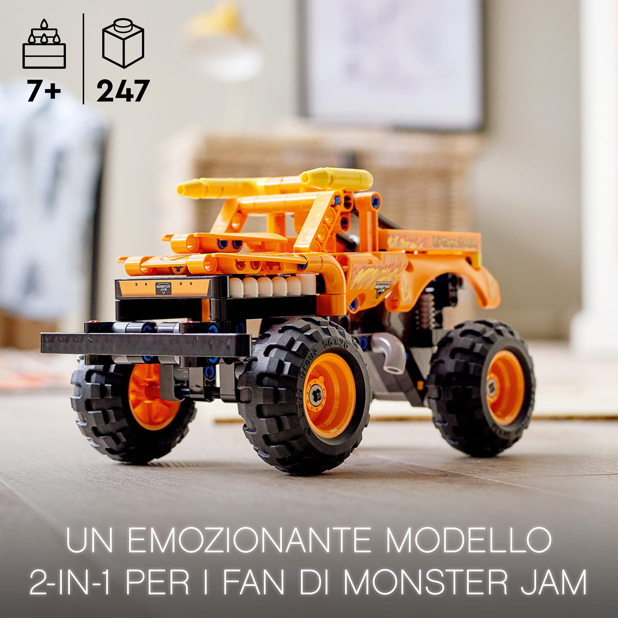 Lego technic monster jam el toro loco, set 2 in 1 camion e macchina giocattolo, per bambini di 7+ anni, 42135 - LEGO TECHNIC, Lego