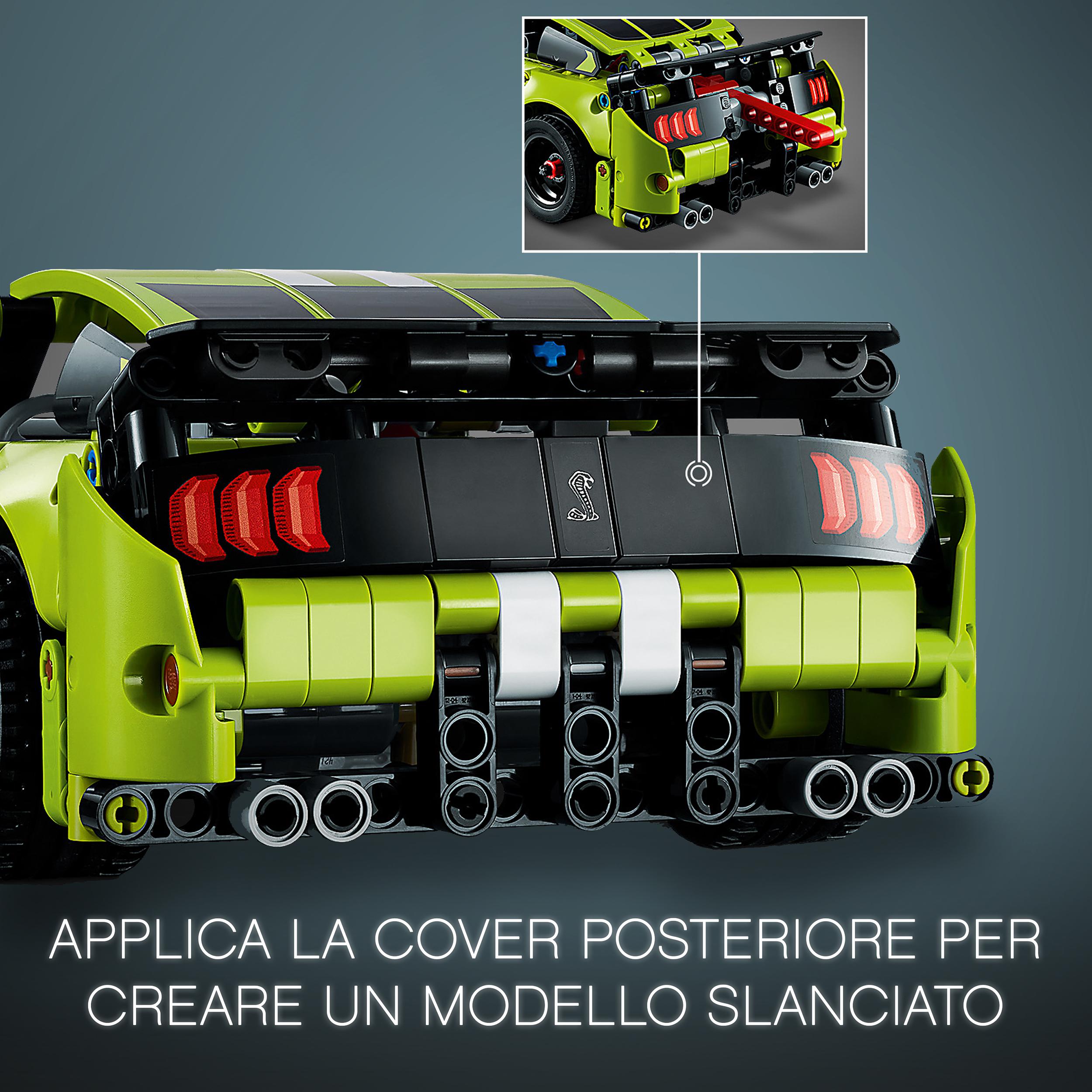 Lego technic ford mustang shelby gt500, modellino auto da costruire, macchina giocattolo, con app ar, 42138 - LEGO TECHNIC, Lego