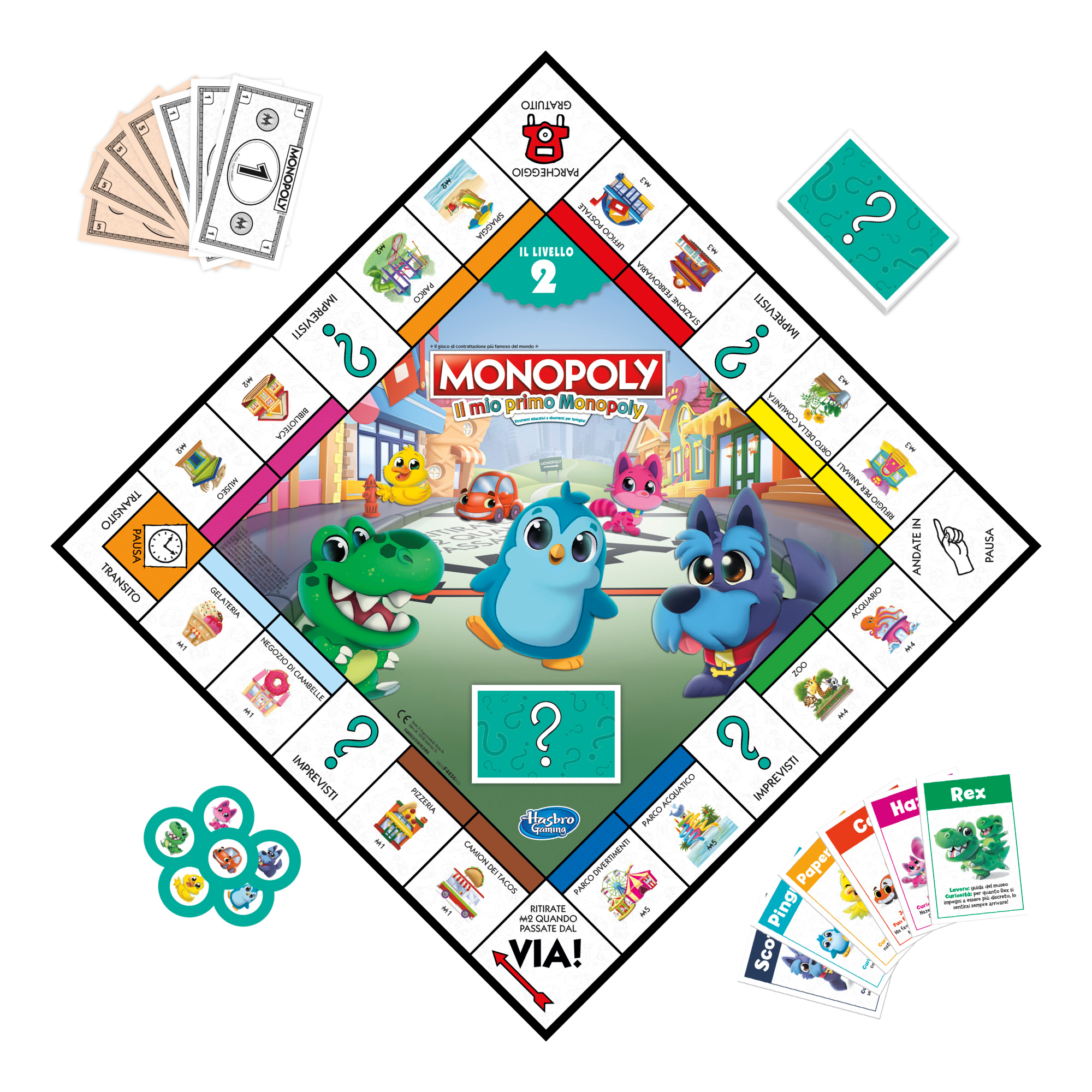 Monopoly: il mio primo monopoly, gioco da tavolo per famiglie, per bambini  dai 4 anni in su - Toys Center