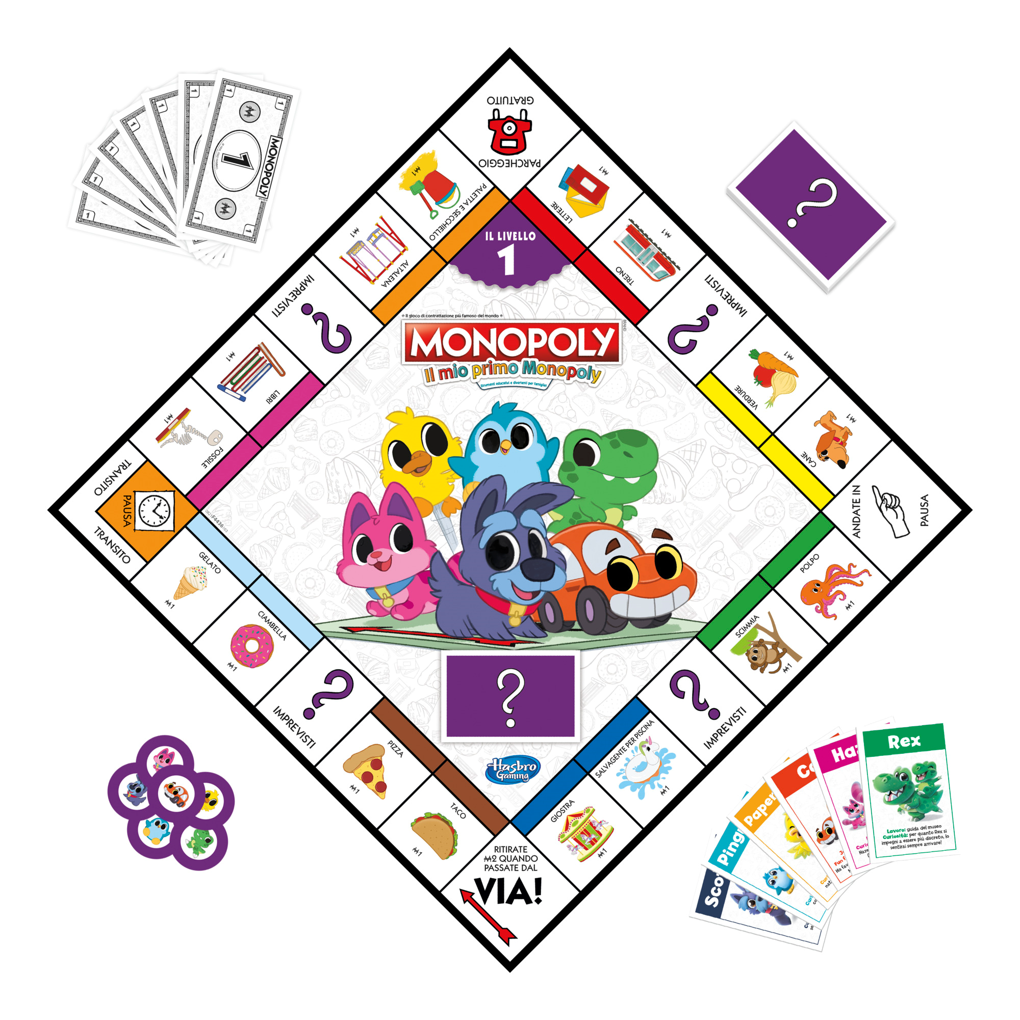 Monopoly - Il Mio Primo, gioco da tavolo per famiglie, per bambini dai 4  anni in su