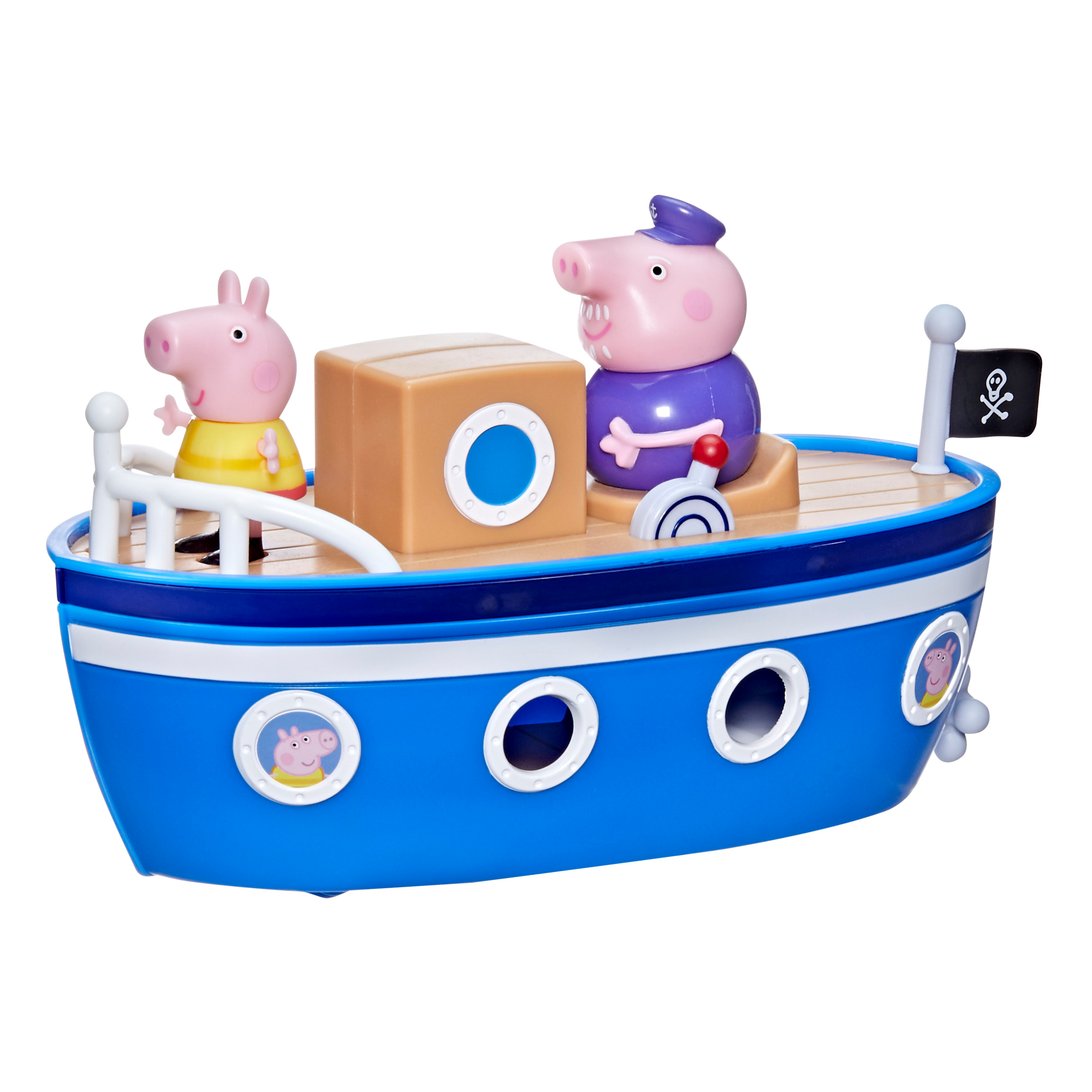 Peppa pig - la barca di nonno pig, barca giocattolo per età prescolare con 1 personaggio, dai 3 anni in su - PEPPA PIG