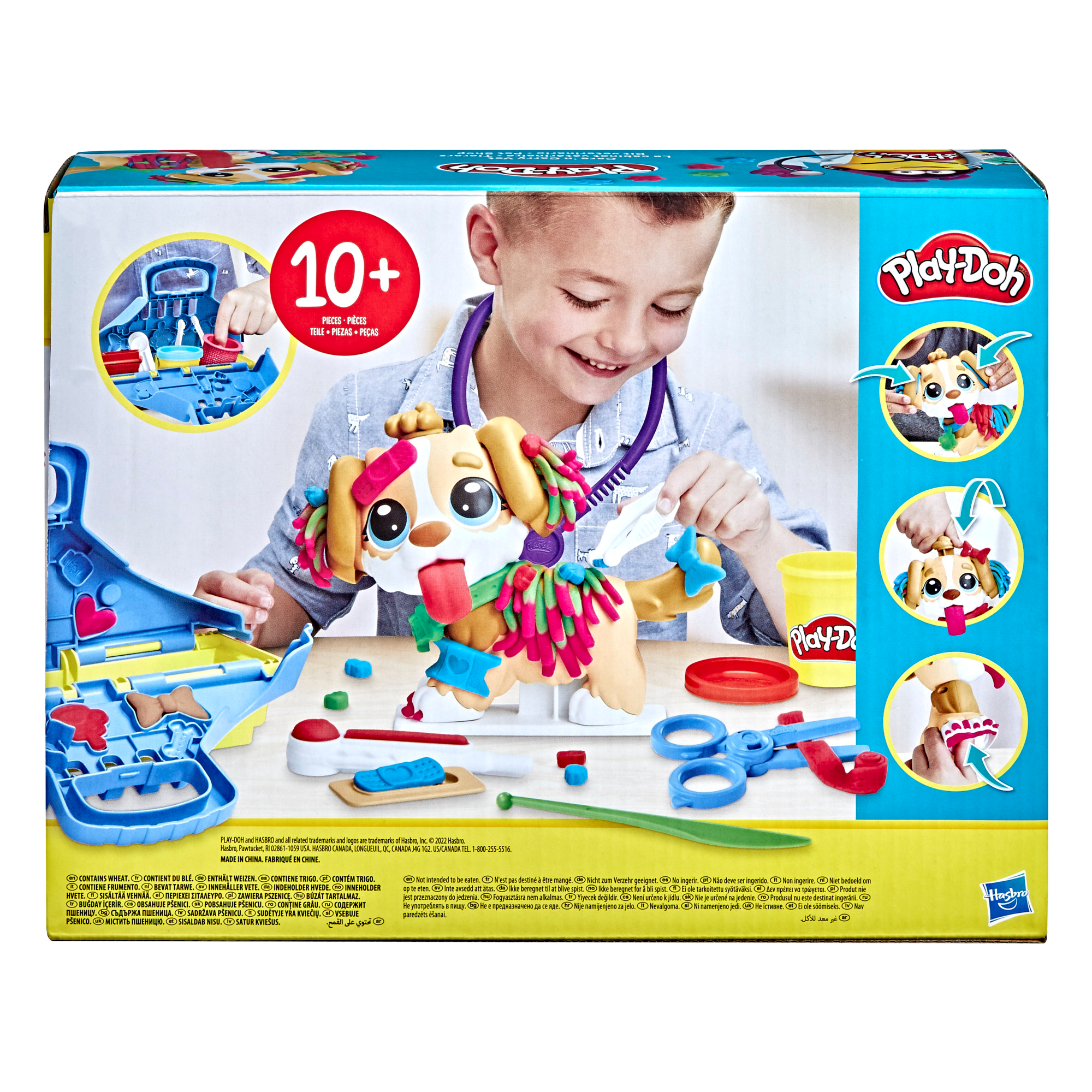 Play-doh - set da veterinario, playset con 10 strumenti e 5 colori di pasta  da modellare atossica, cane giocattolo per bambini dai 3 anni in su - Toys  Center
