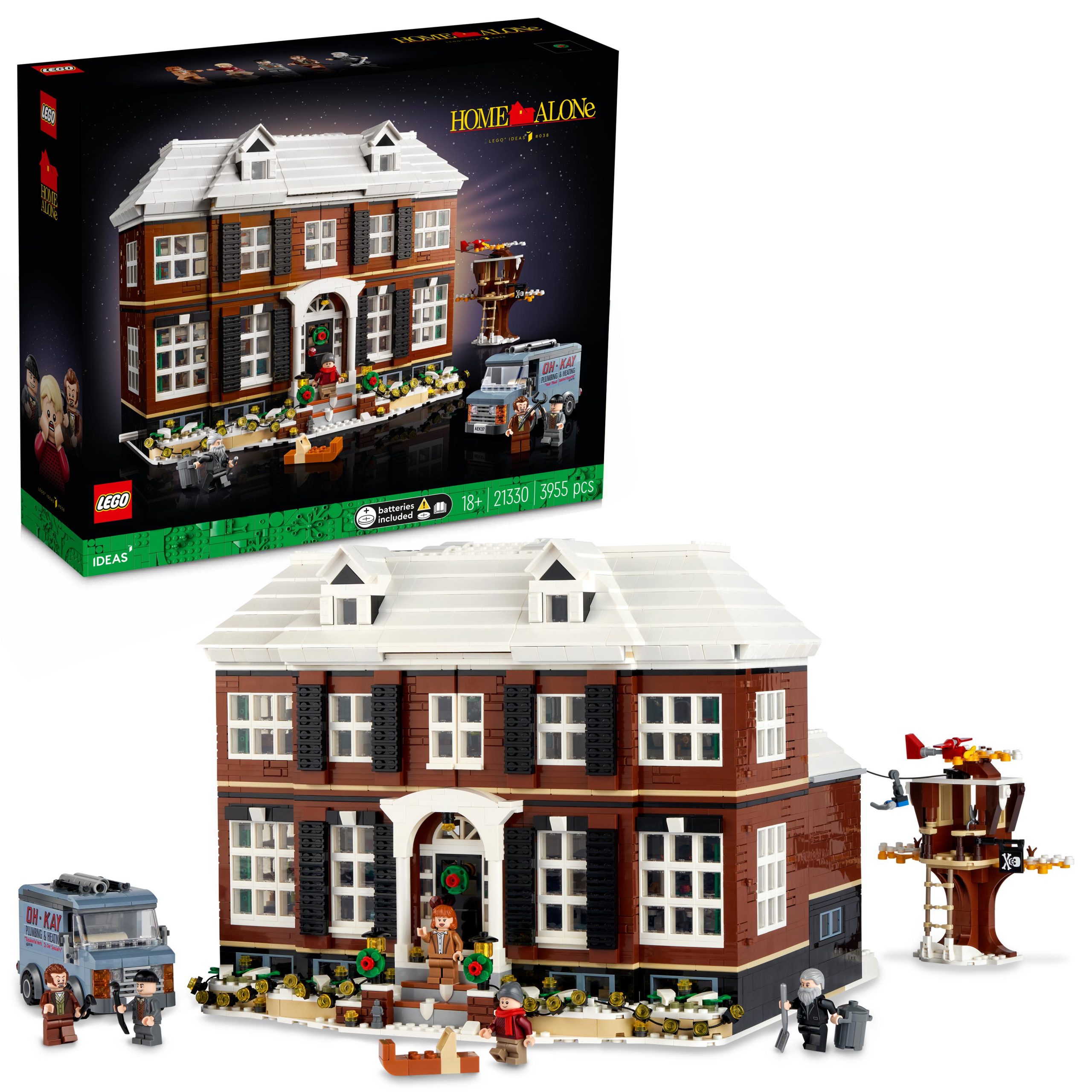 Lego ideas mamma ho perso l'aereo, casa di kevin mccallister, idea regalo con 5 minifigure, set per adulti, 21330 - LEGO IDEAS, Lego