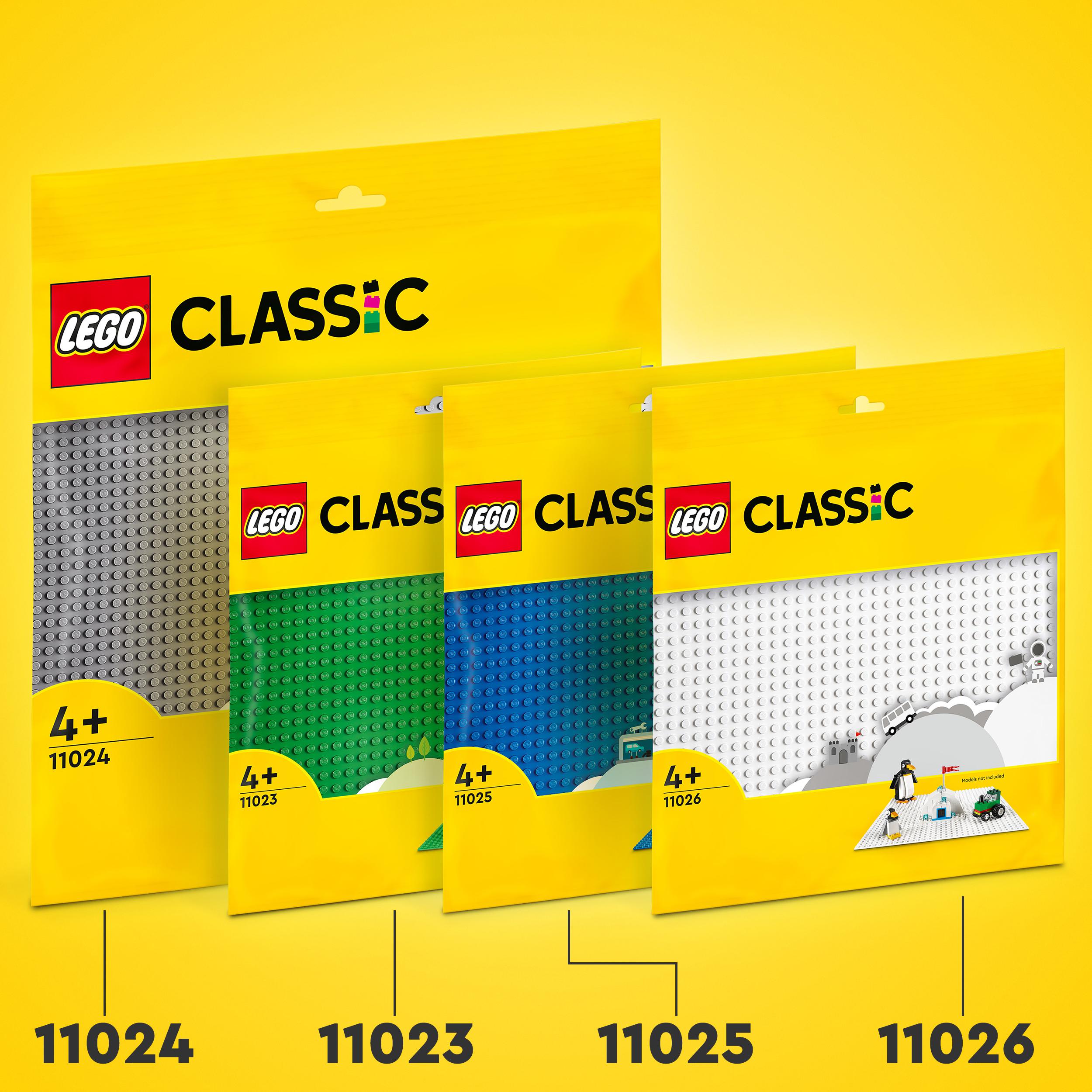 Lego classic 11023 base verde, tavola per costruzioni quadrata con 32x32 bottoncini, piattaforma classica per mattoncini - LEGO CLASSIC, Lego