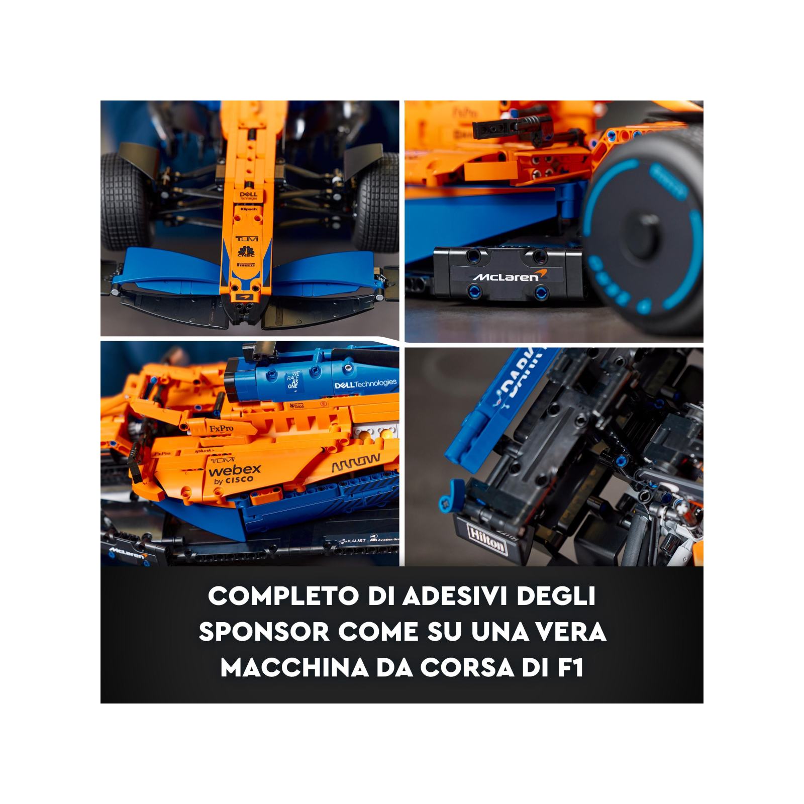 Lego technic 42141 monoposto mclaren formula 1 2022, auto replica f1, set per adulti macchina da corsa, modellino supercar - LEGO TECHNIC, Lego