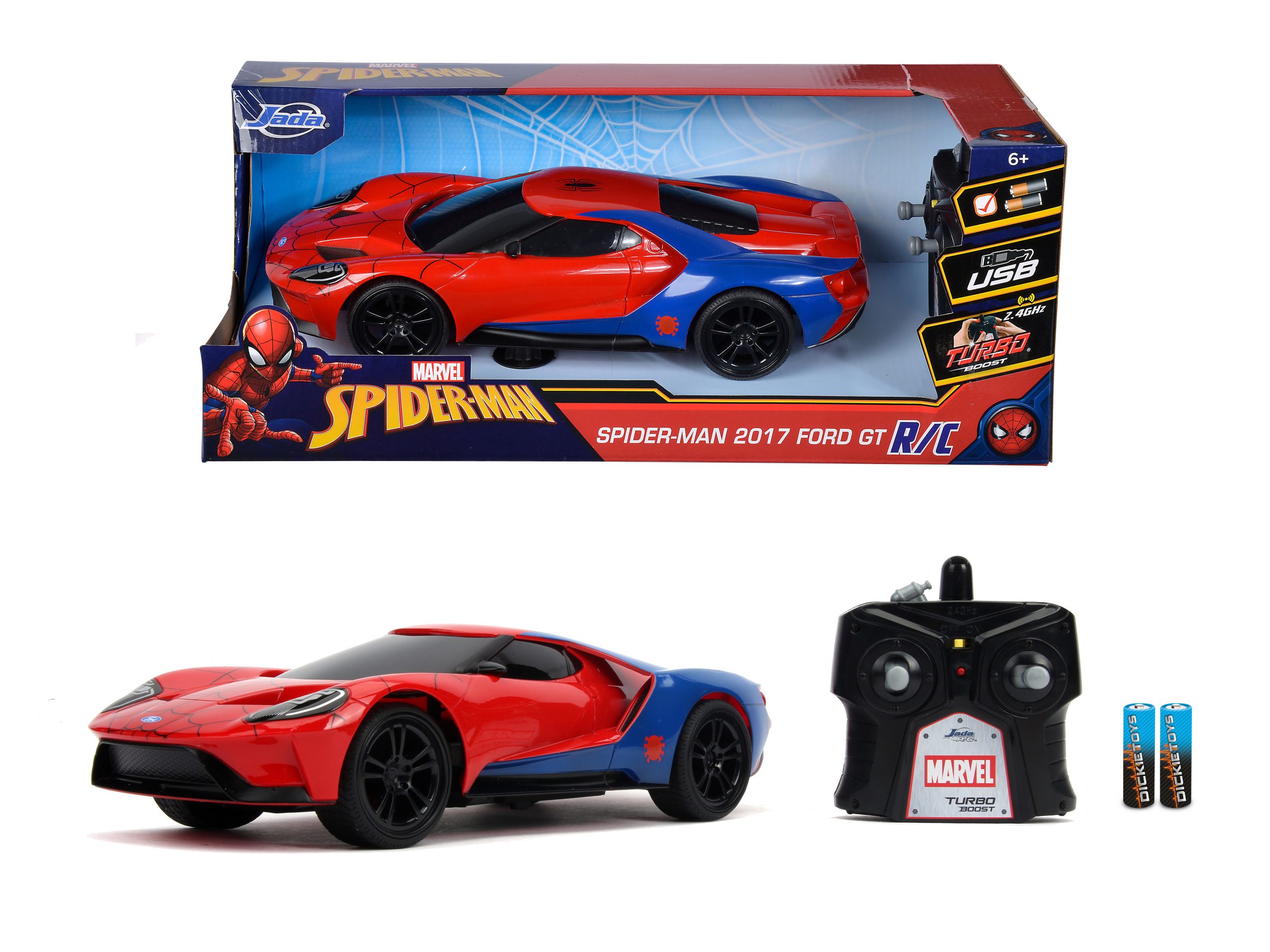 Marvel spider-man rc 2017 ford gt 1:16 - Spiderman