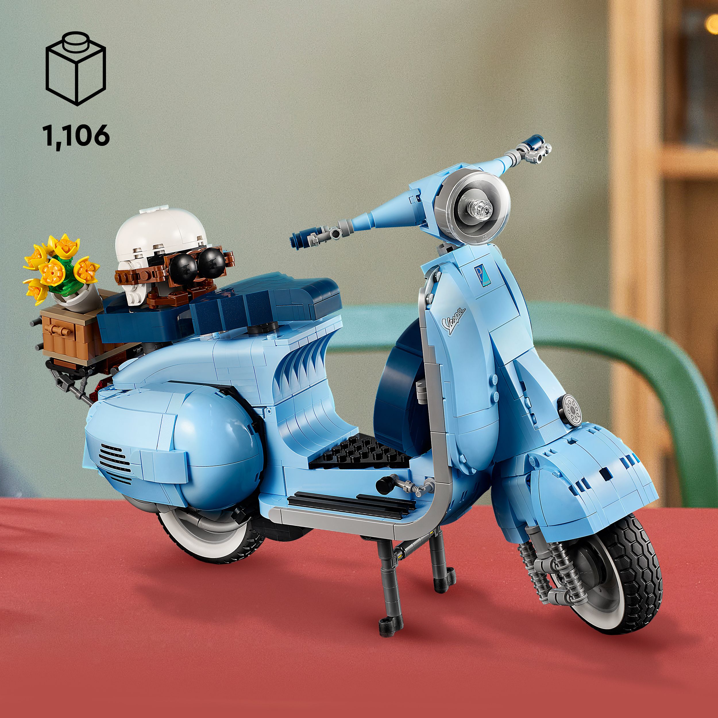 Lego 10298 vespa 125, set in mattoncini, modellismo adulti, replica piaggio anni 60, idea regalo creativa, hobby rilassante - LEGO CREATOR EXPERT, Lego