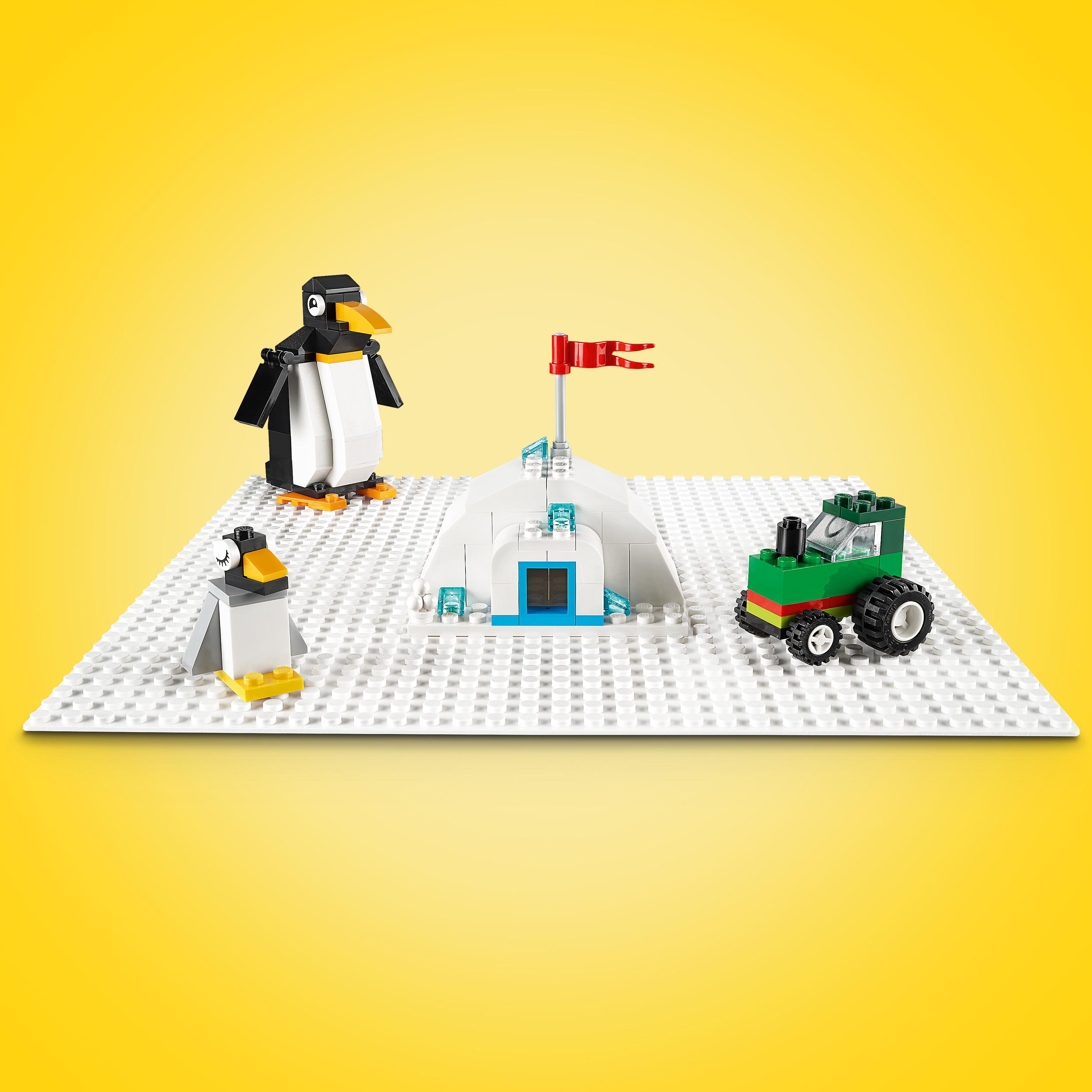 Lego classic 11026 base bianca, tavola per costruzioni quadrata con 32x32 bottoncini, piattaforma classica per mattoncini - LEGO CLASSIC, Lego