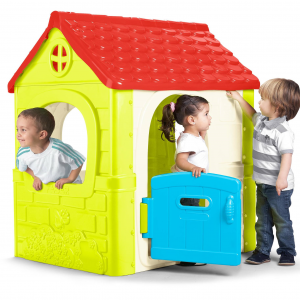 Dohany 456 Casetta giocattolo per interni ed esterni, casetta da giardino per  bambini dai 2 anni in su, 106 x 98 x 90 cm : : Giochi e giocattoli