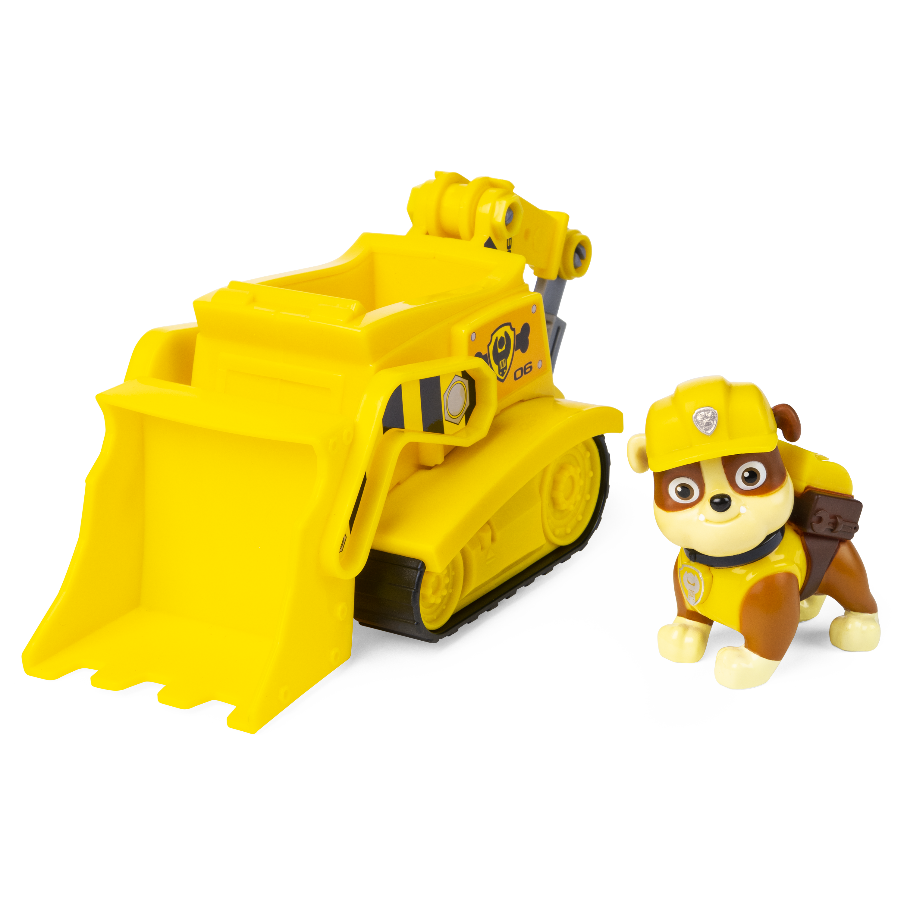  paw patrol, bulldozer di rubble con personaggio - Paw Patrol