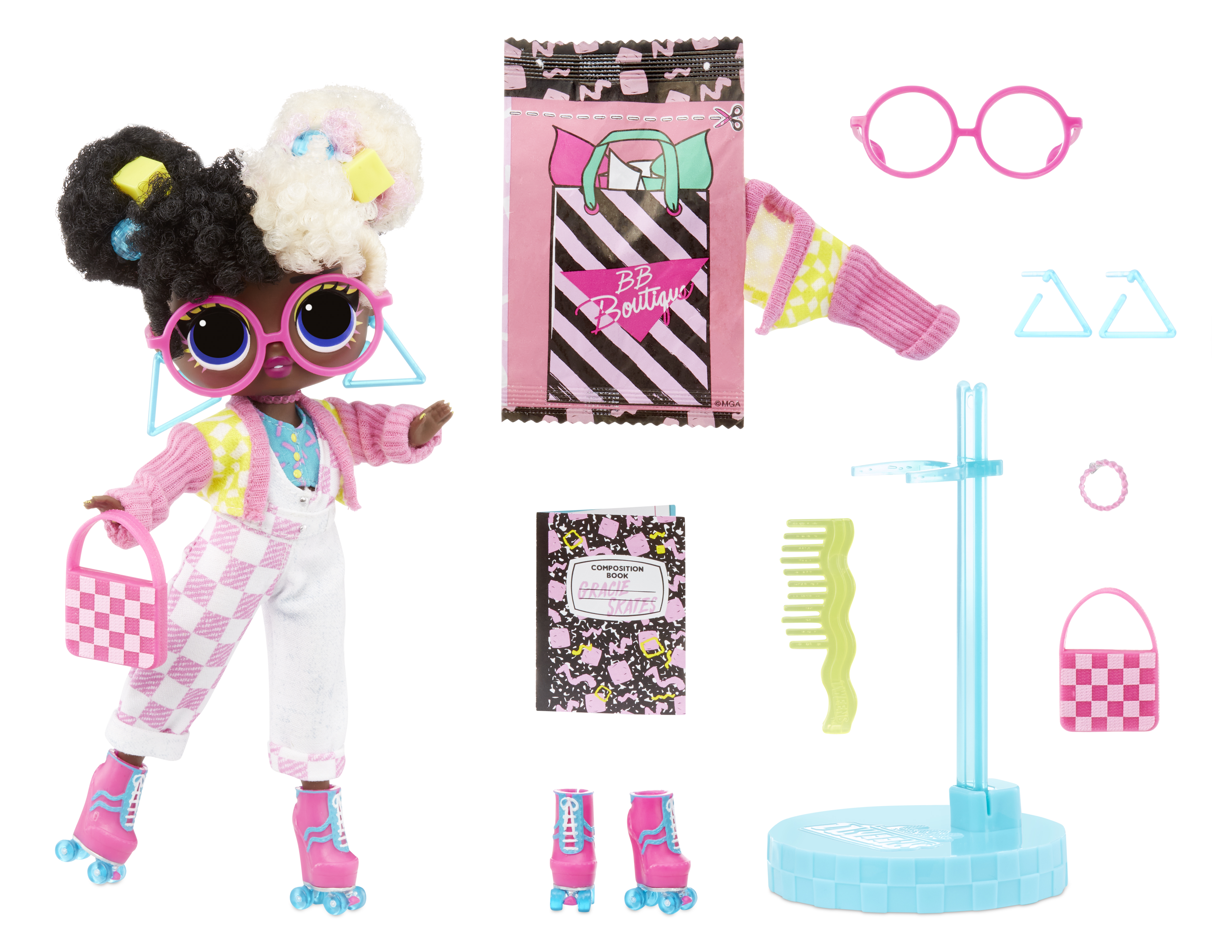 Lol surprise tweens serie 2 gracie skates - bambola da 15cm con 15 sorprese tra cui abiti, accessori, supporto e altro - LOL