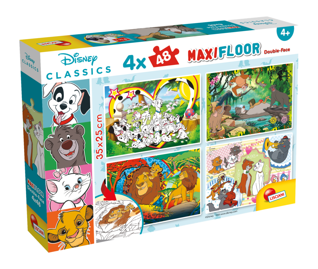 Disney puzzle maxifloor 4 x 48 classic misto Toys Center