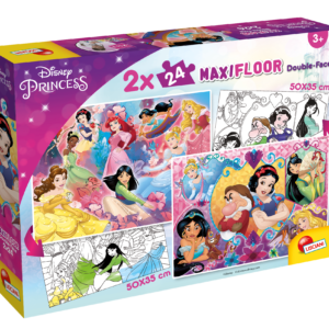 Disney puzzle maxifloor 2 x 24 princess - DISNEY PRINCESS, LISCIANI