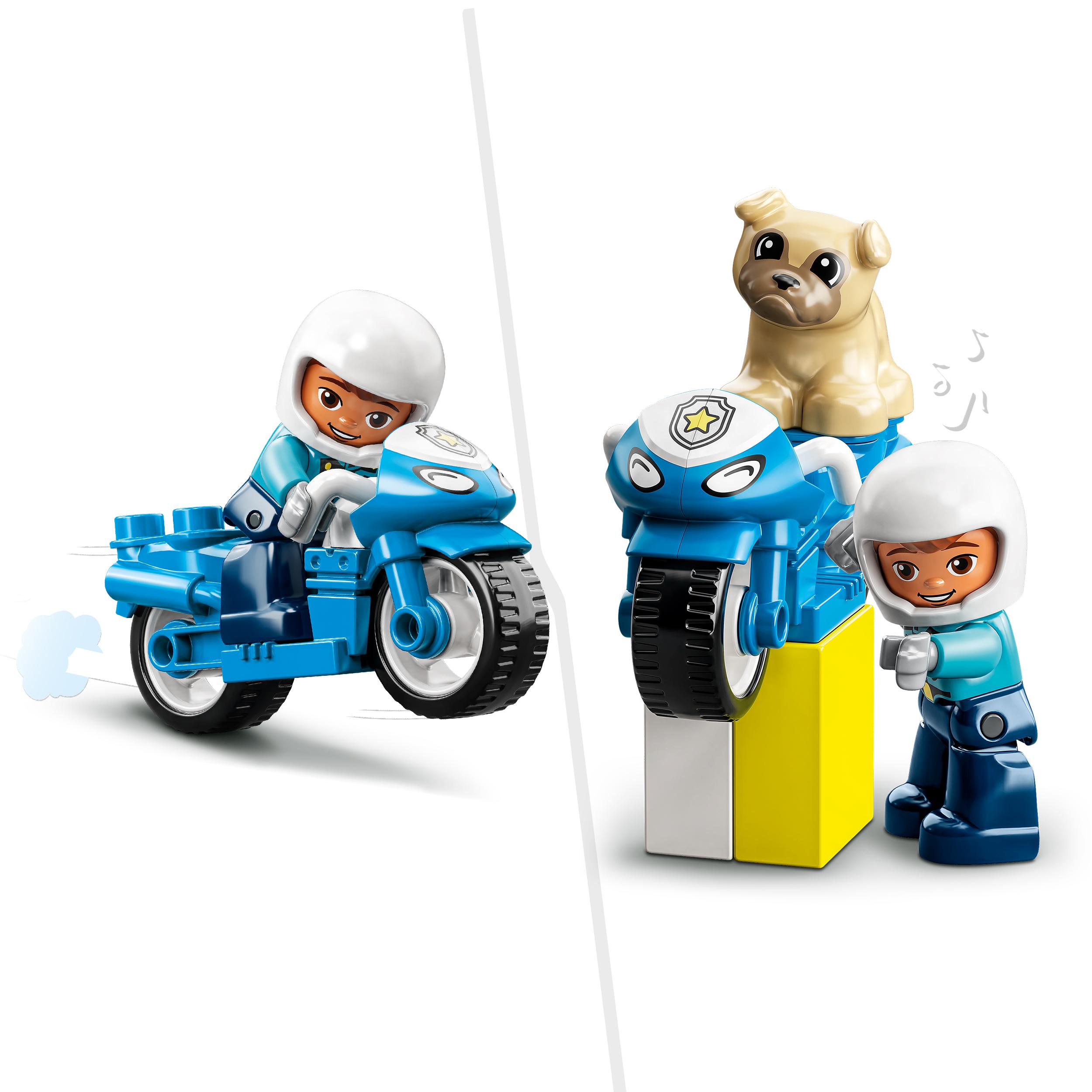 Lego duplo 10967 motocicletta della polizia, moto giocattolo per bambini di 2+ anni, giochi creativi ed educativi - LEGO DUPLO, Lego