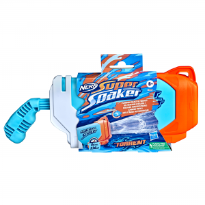 Nerf super soaker - torrent, blaster ad acqua con azione a pompa - NERF
