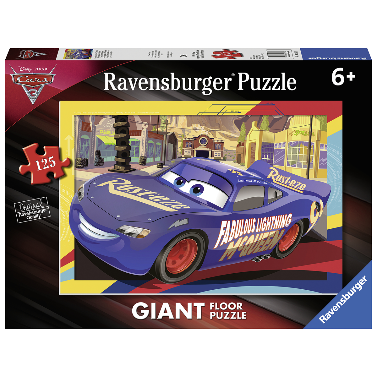 Ravensburger - puzzle 125 pezzi giant - disney cars - RAVENSBURGER, Cars