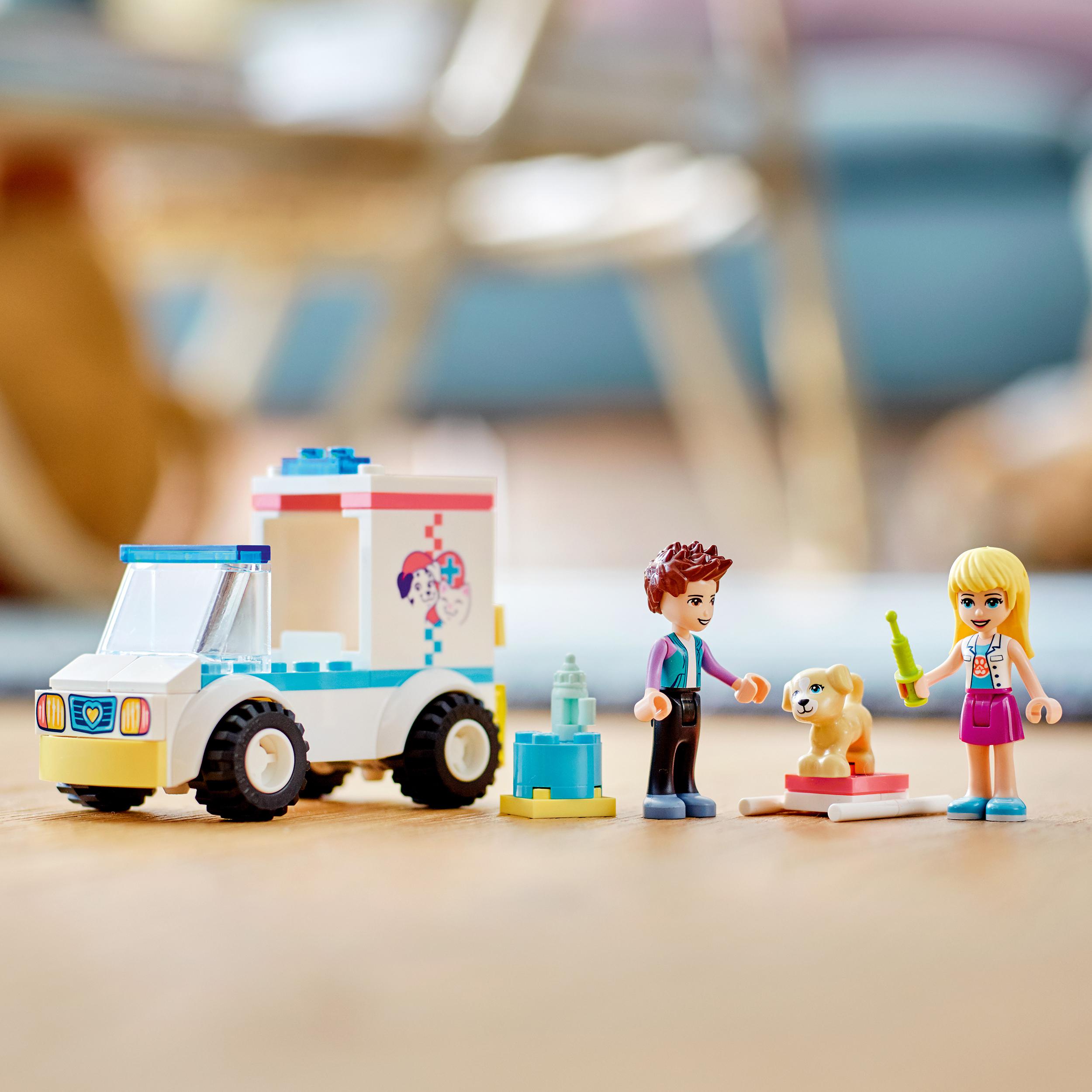 Lego friends 41694 ambulanza della clinica veterinaria, set soccorso amici animali, giocattolo per bambini di 4+ anni - LEGO FRIENDS, Lego