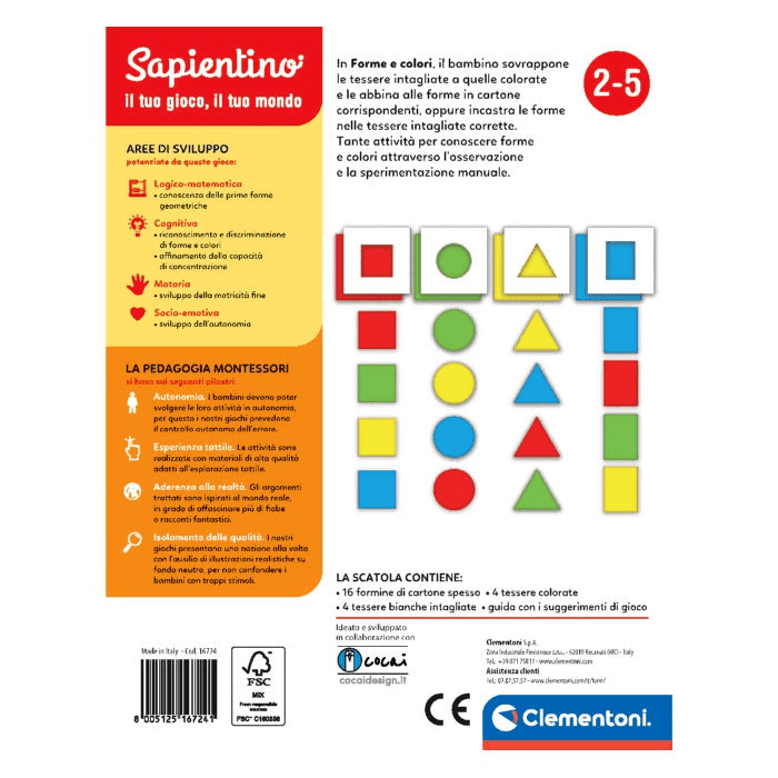 Montessori forme e colori - SAPIENTINO