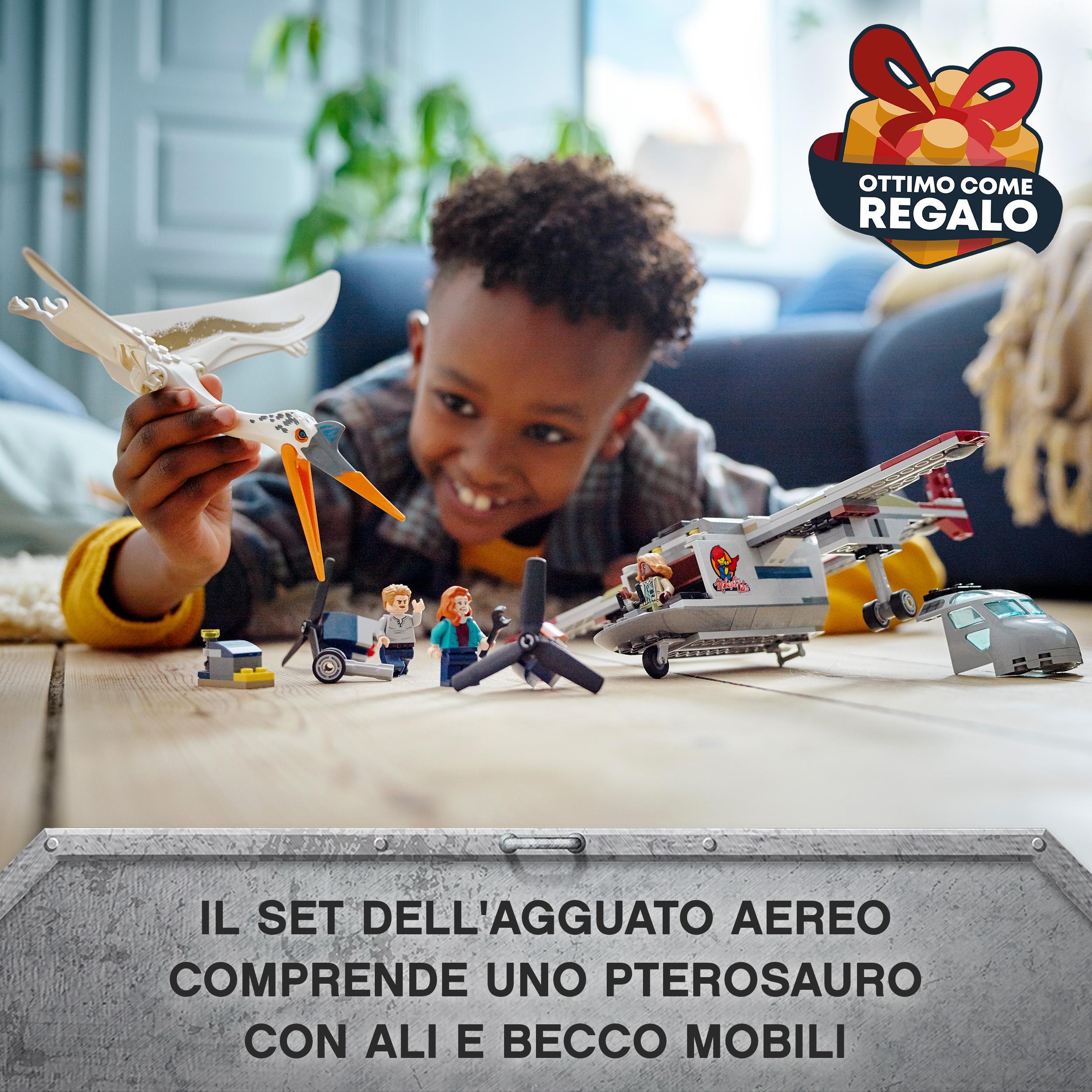 Lego jurassic world 76947 quetzalcoatlus: agguato aereo, giochi per bambini di 7+ anni con dinosauri giocattolo e minifigure - Jurassic World, LEGO JURASSIC WORLD, Lego