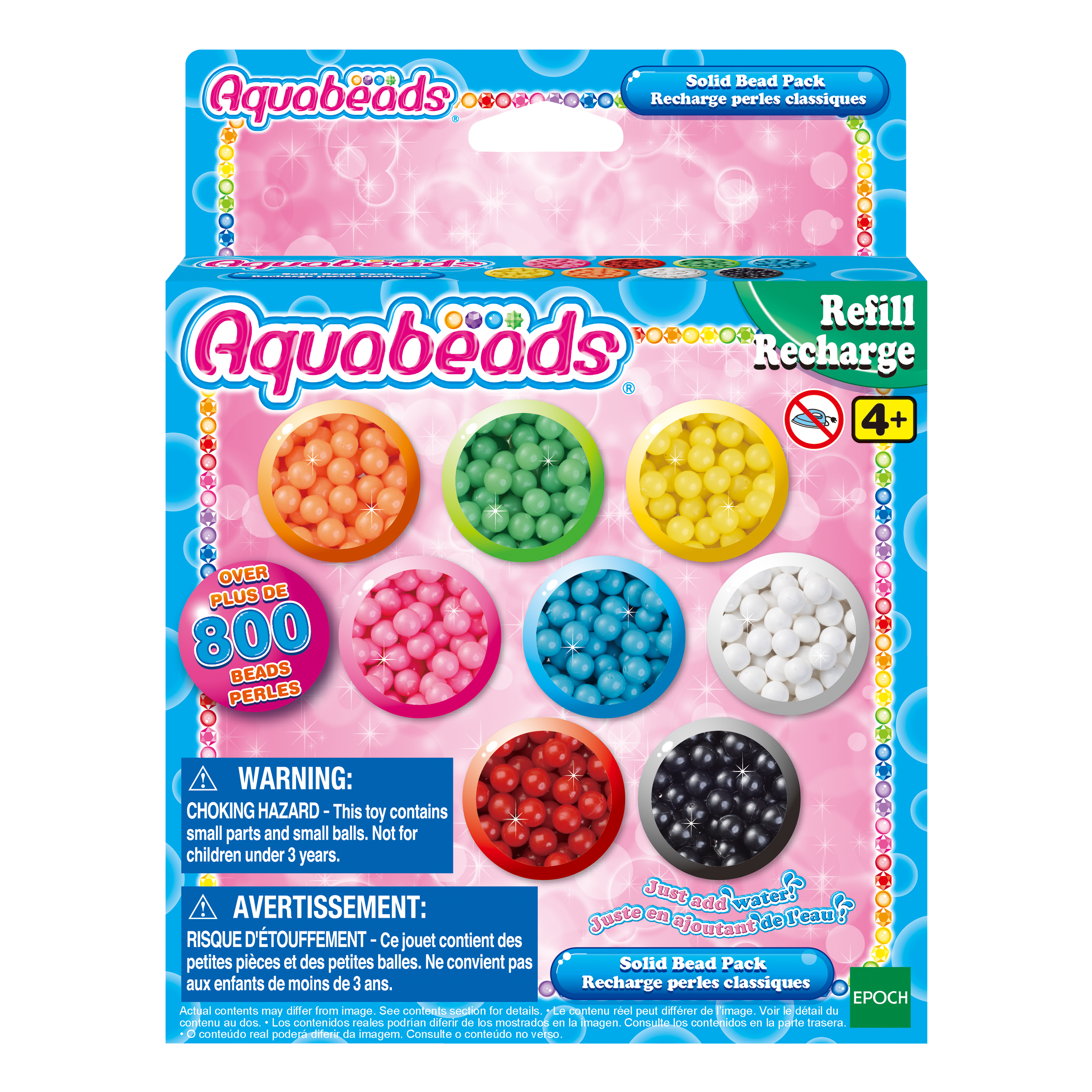Aquabeads scatola perline solide - AQUABEADS