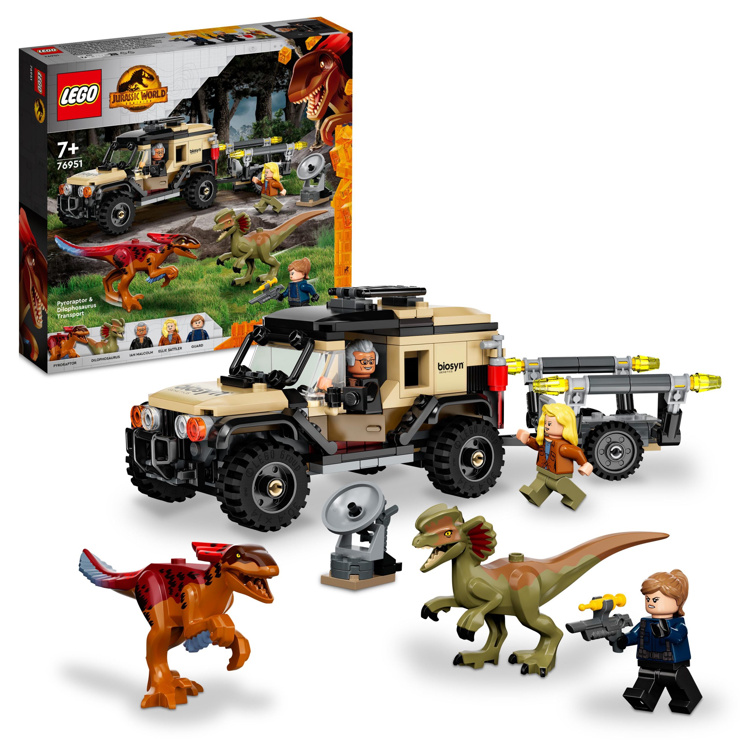 LEGO Jurassic World 76944 La Fuga del T. rex, Include 3 Minifigure e un  Dinosauro Giocattolo, Giochi per bambini di 4+ anni