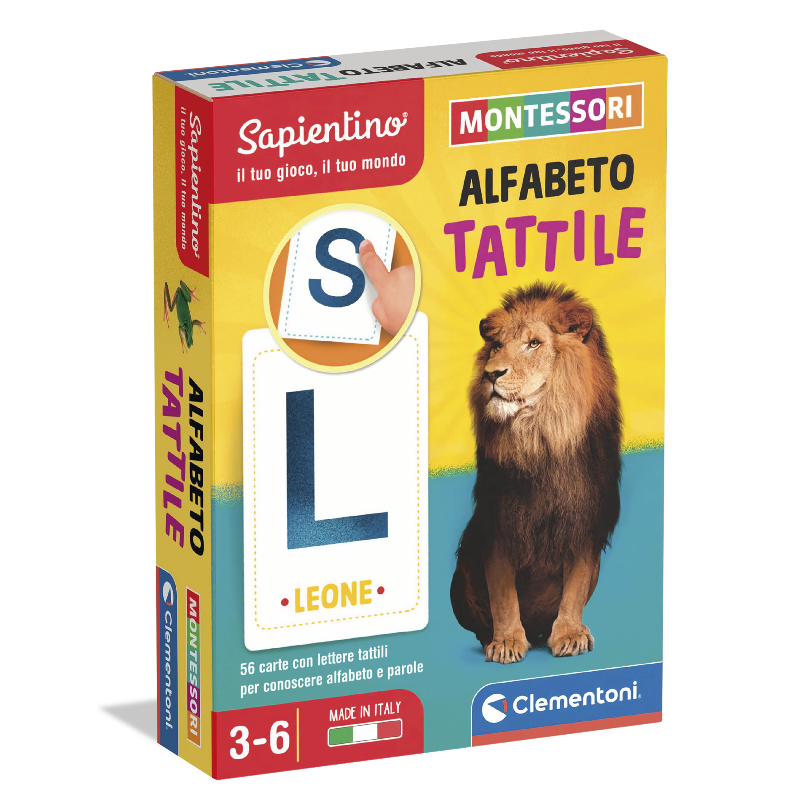 Montessori carte alfabeto tattile - SAPIENTINO