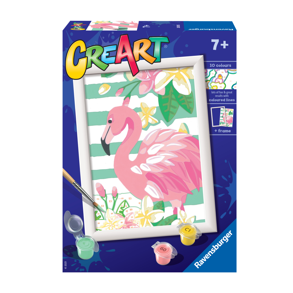 RAVENSBURGER CREART, DIPINGERE con i Numeri Adulti, Fenicotteri (Y4Y) EUR  21,30 - PicClick IT