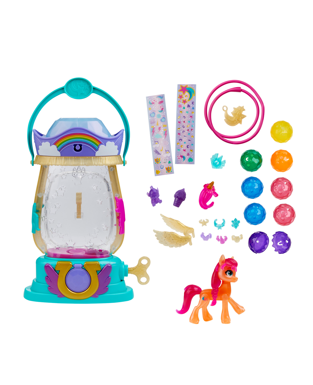 My little pony: a new generation - la lanterna magica, giocattolo che si illumina con 15 accessori - 