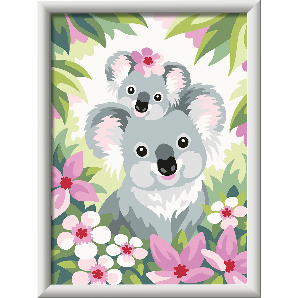 Ravensburger creart per bambini, kit per dipingere con i numeri, 9+, serie d, sweet koala - CREART