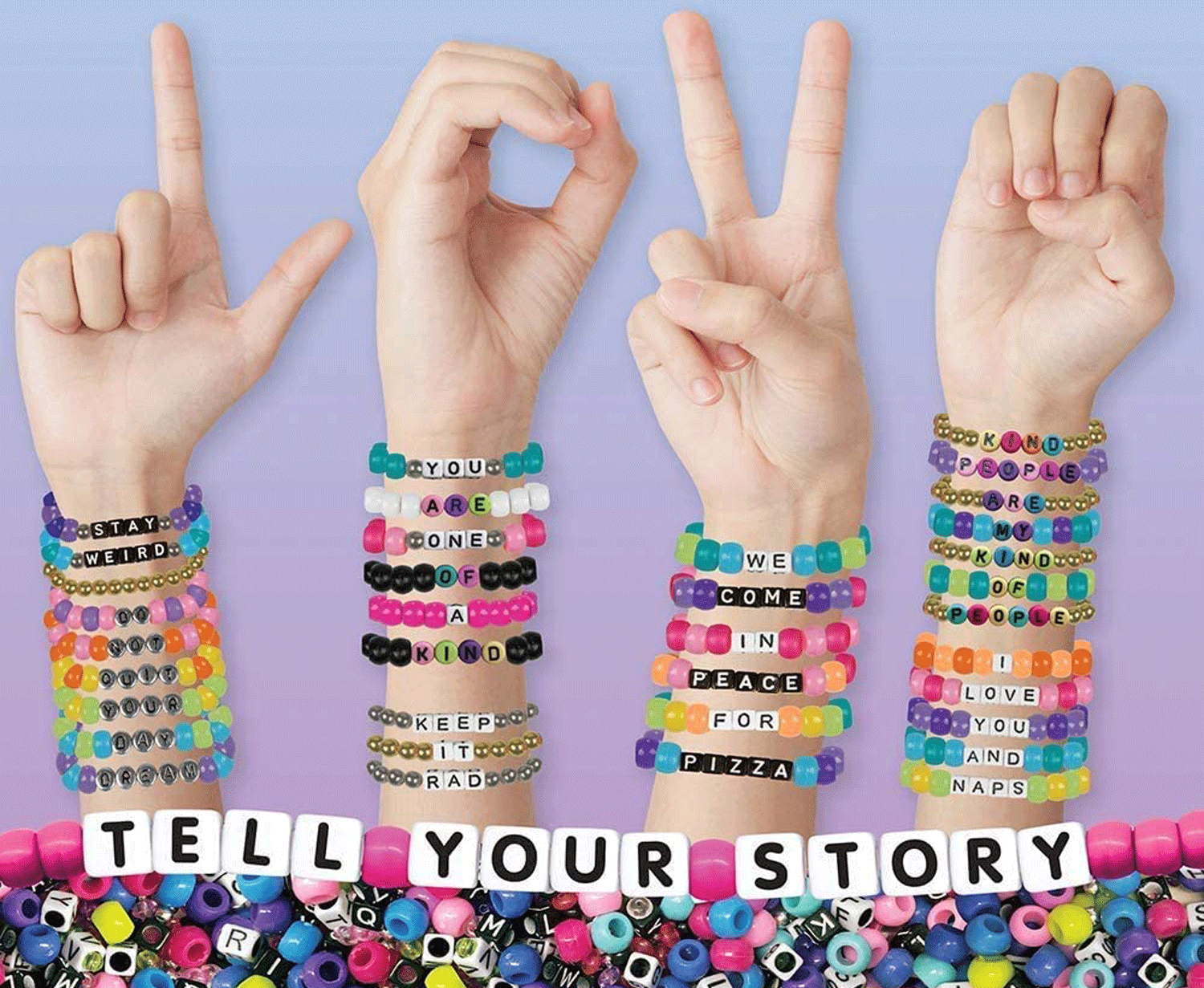 Set crea i tuoi braccialetti alphabet bead – it’s my story - CRAYOLA
