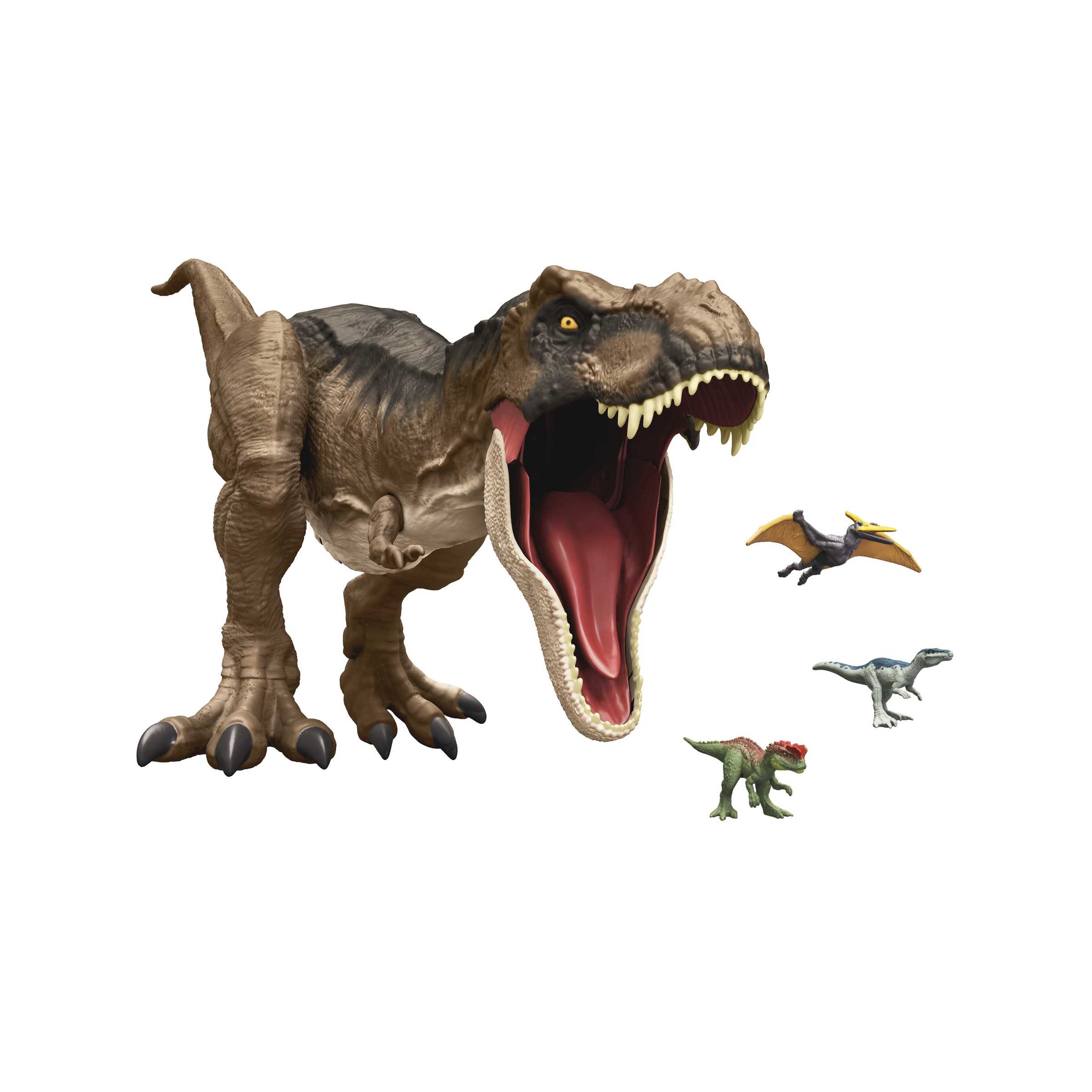 Jurassic world, super colossal tirannosauro rex snodato, giocattolo per bambini 4+ anni, hbk73 - Jurassic World