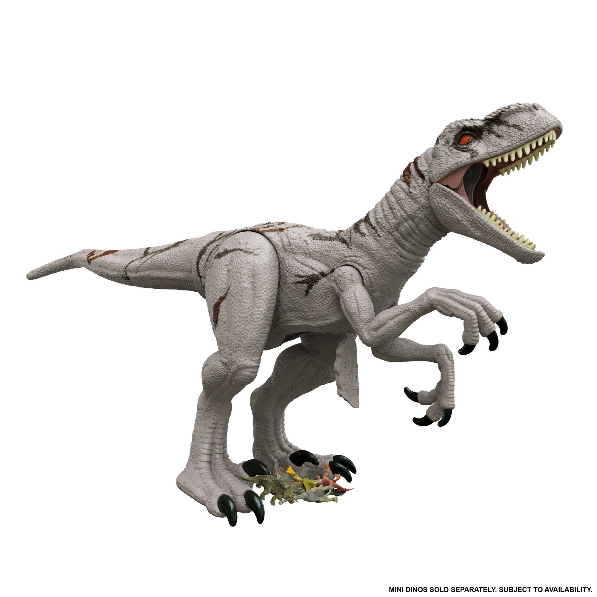 Jurassic world super colossal, istinto di sopravvivenza dinosauro veloce snodato, giocattolo per bambini 4+ anni, hfr09 - Jurassic World