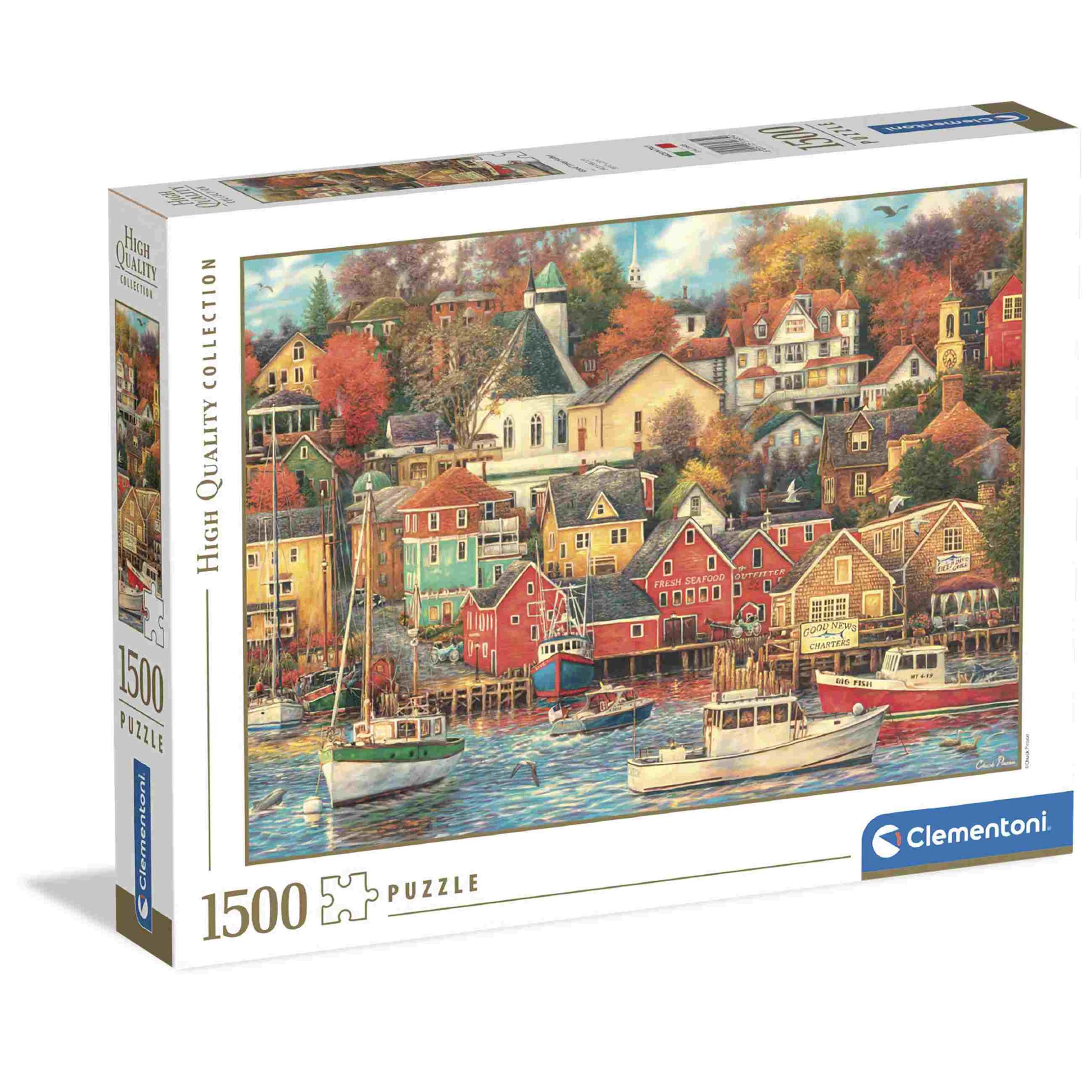 Clementoni puzzle good times harbor - 1500 pezzi - CLEMENTONI