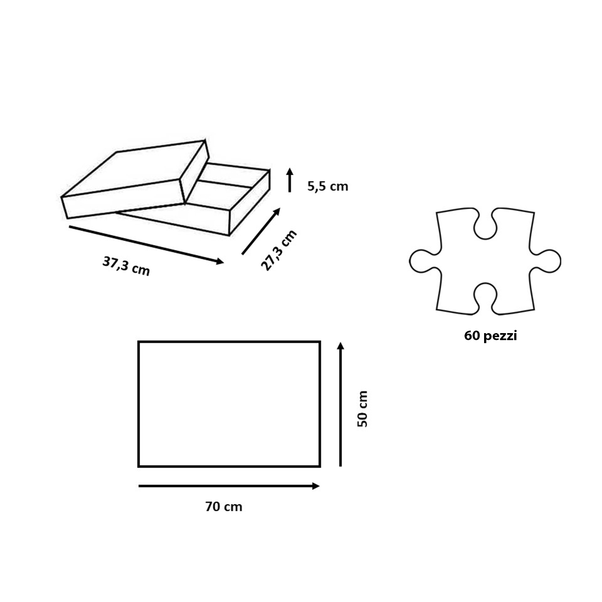 Ravensburger - puzzle 60 pezzi - formato giant – tom e jerry – per bambini a partire dai 4 anni - 03128 - RAVENSBURGER
