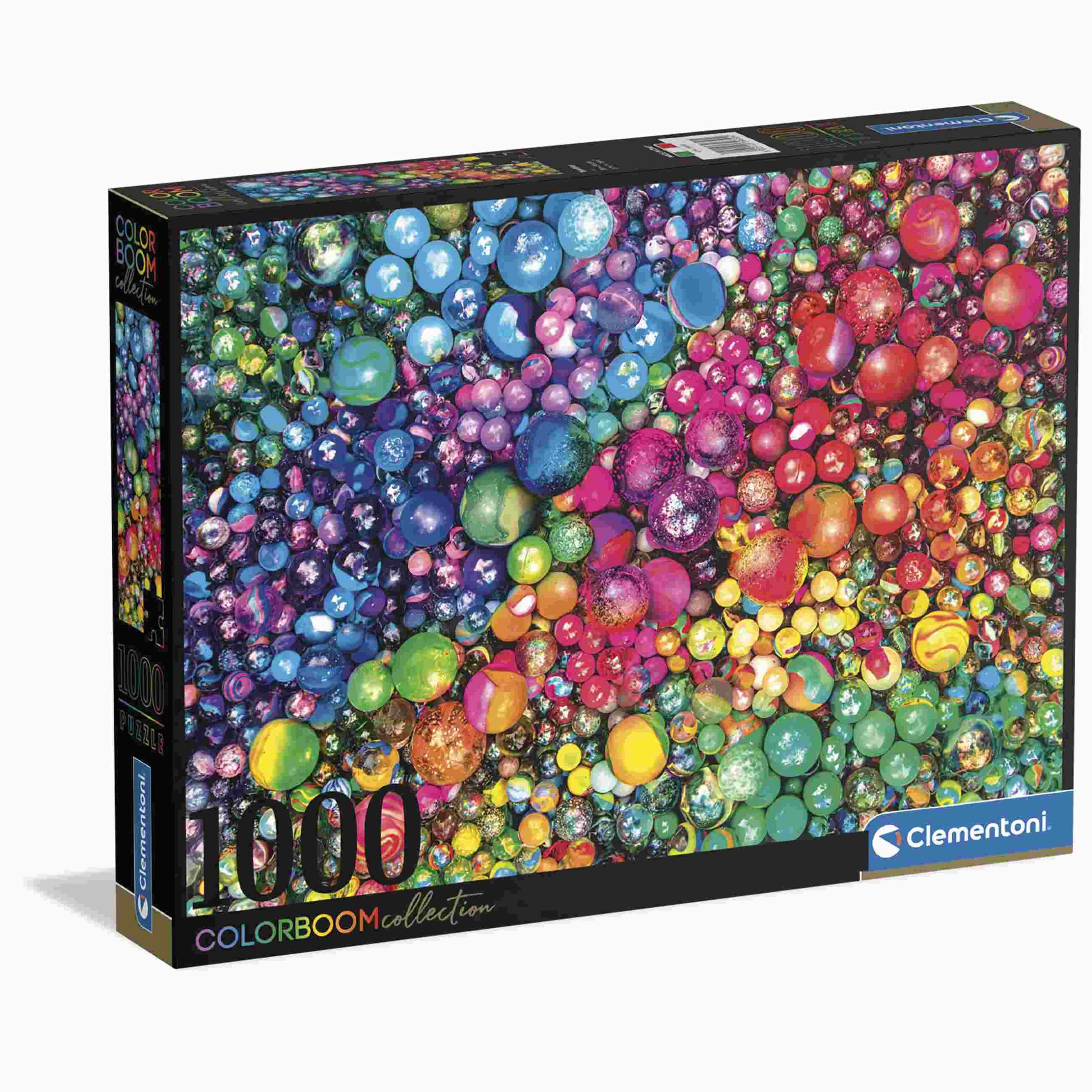 Clementoni - colorboom collection - marbles - 1000 pezzi - CLEMENTONI