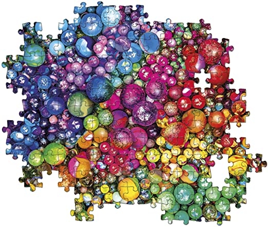Clementoni - colorboom collection - marbles - 1000 pezzi - CLEMENTONI
