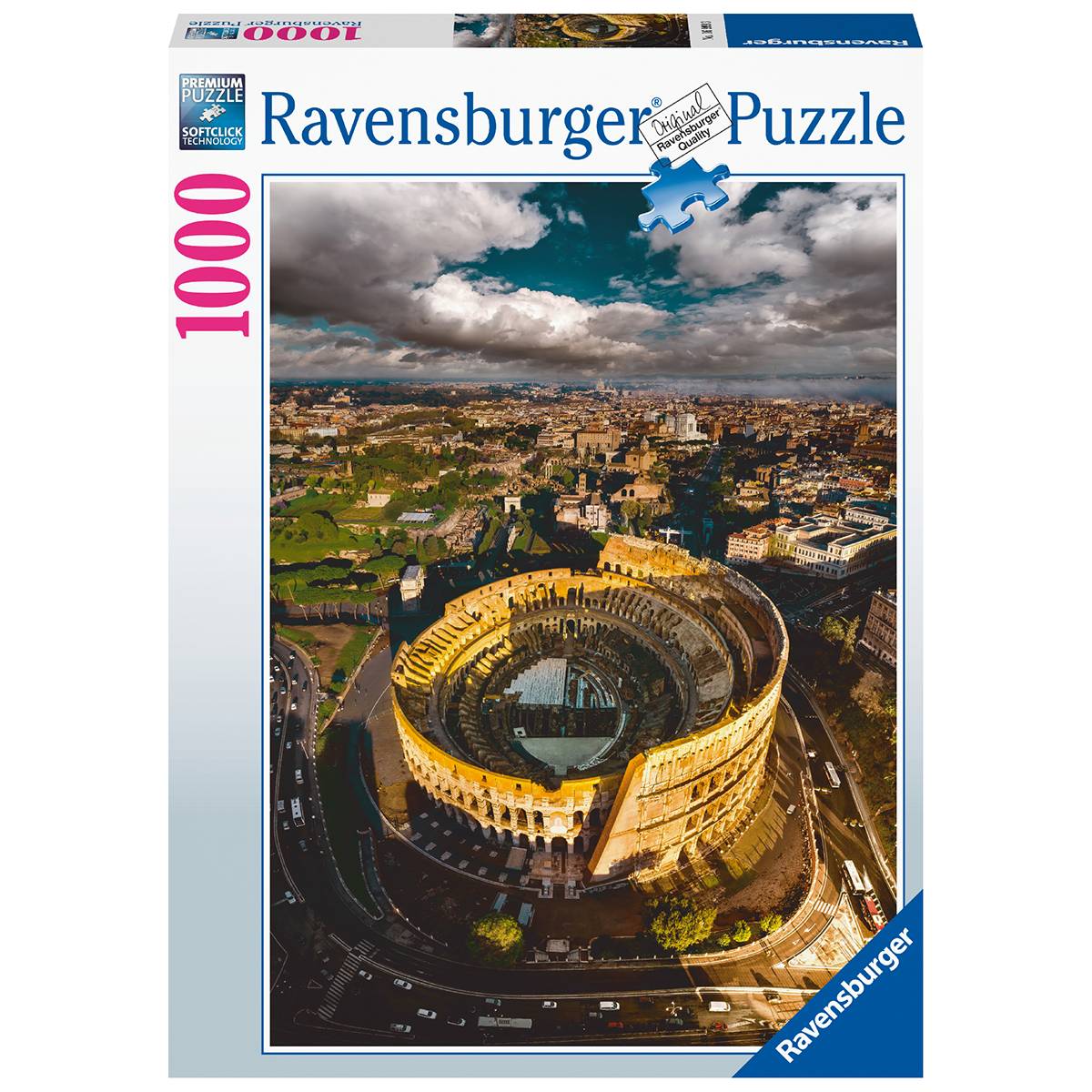 Ravensburger puzzle per adulti - 1000 pezzi - roma colosseo - dimensione  puzzle: 50x70 cm - formato verticale - Toys Center