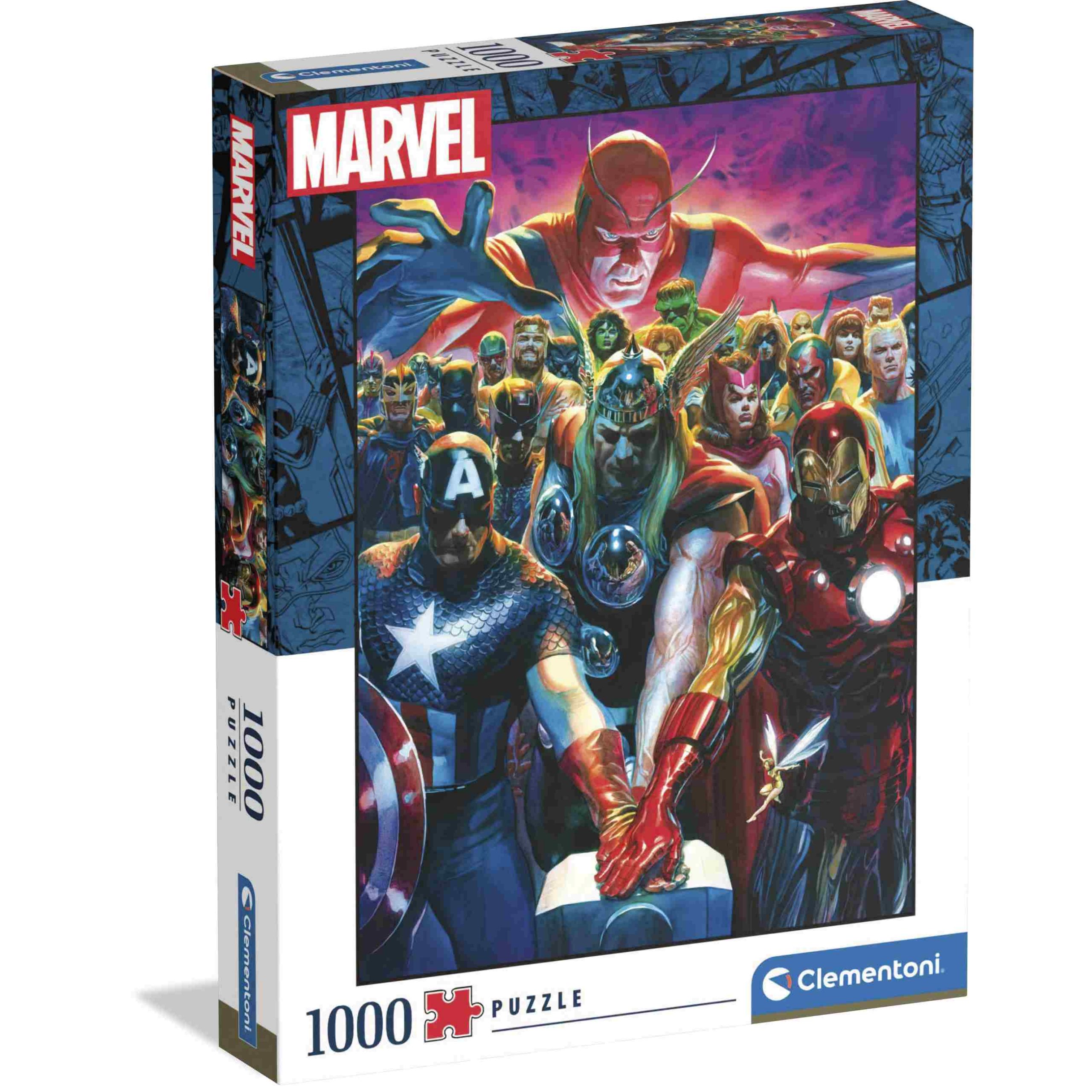 Clementoni puzzle marvel the avengers - 1000 pezzi - CLEMENTONI, Avengers