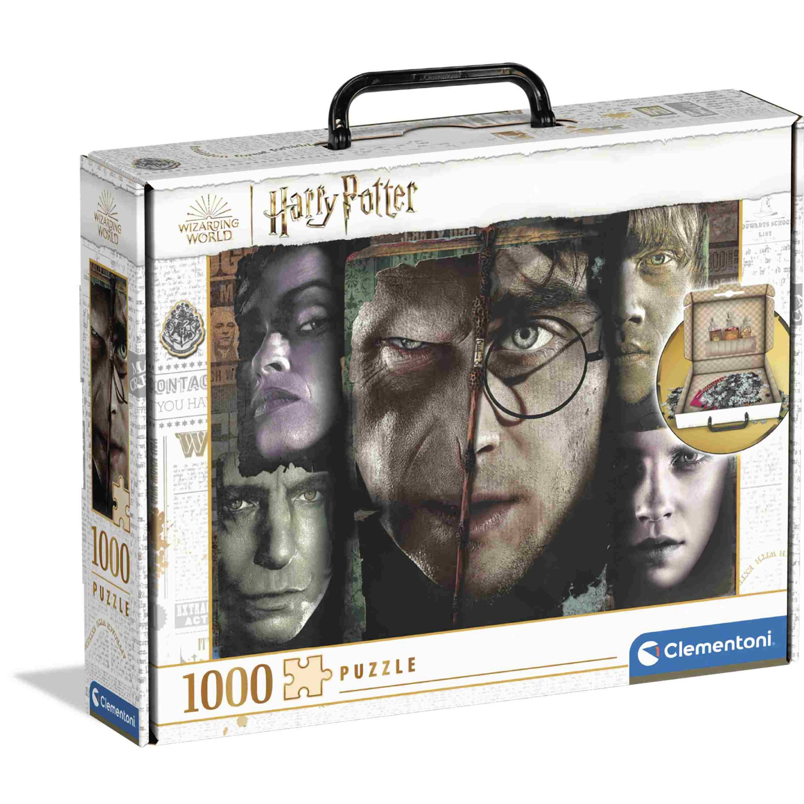 Clementoni puzzle harry potter in valigetta (b) - 1000 pezzi - CLEMENTONI, Harry Potter
