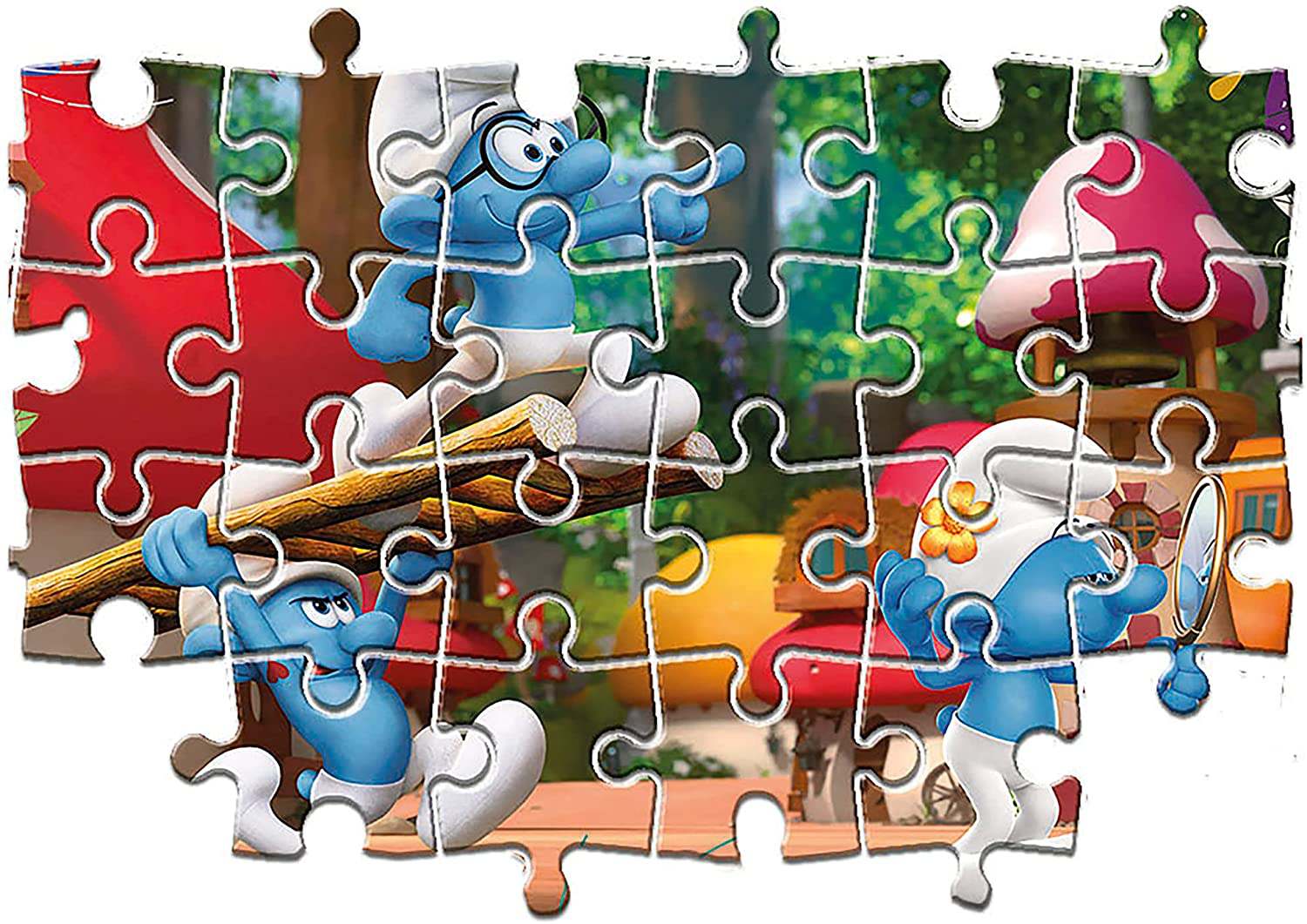 Clementoni supercolor puzzle the smurfs - 2x20 pezzi - CLEMENTONI