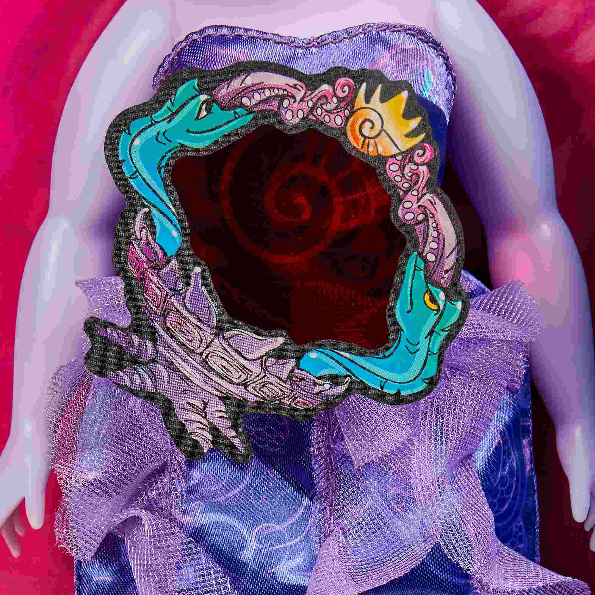 Hasbro disney villains - ursula, fashion doll con accessori e vestiti rimovibili - DISNEY PRINCESS