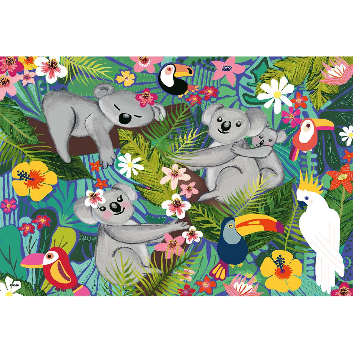 Ravensburger 2 puzzle 24 pezzi per bambini dai 4 anni - koala e bradipi - RAVENSBURGER