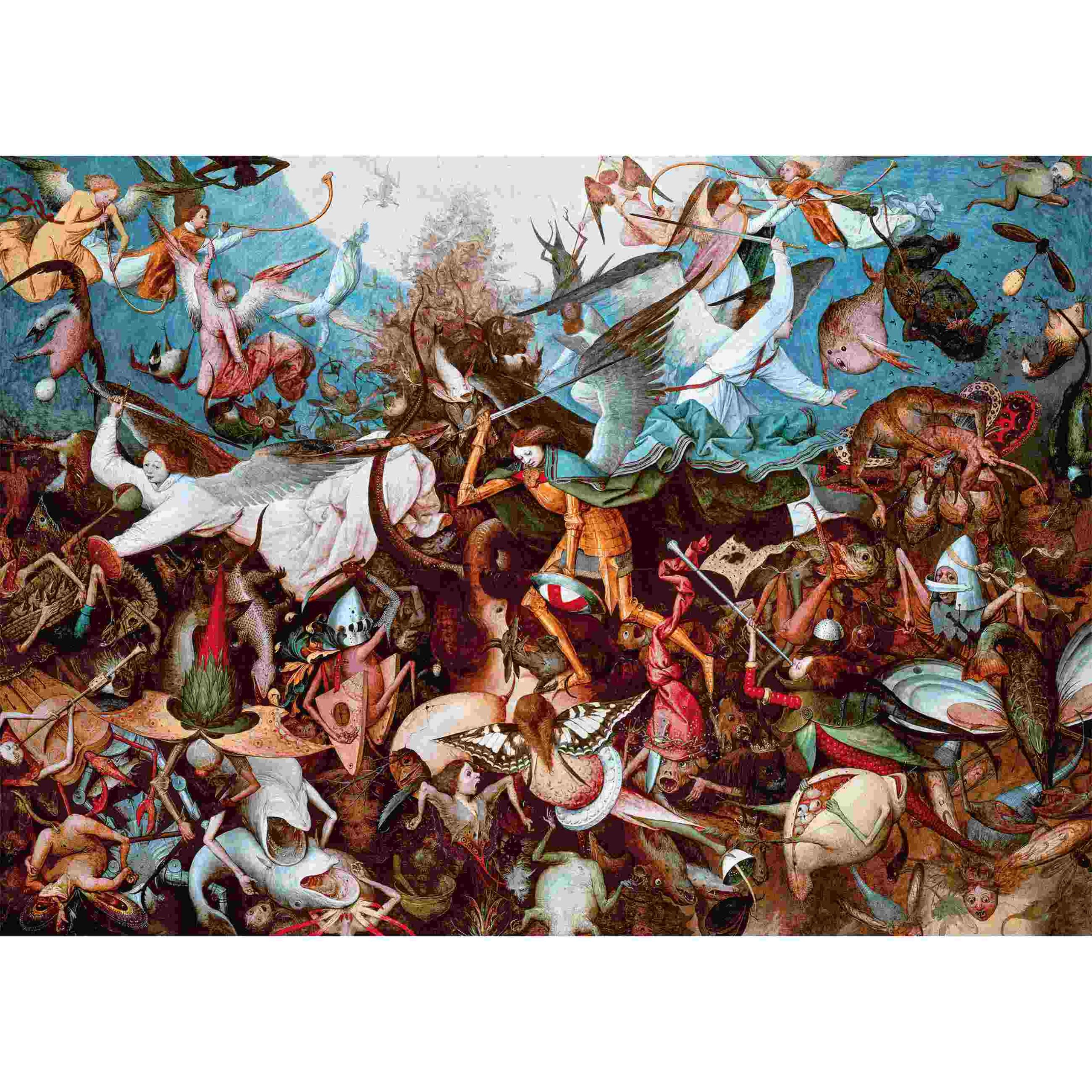 Museum collection puzzle - bruegel, fall of the rebel angels 1000 pezzi - CLEMENTONI