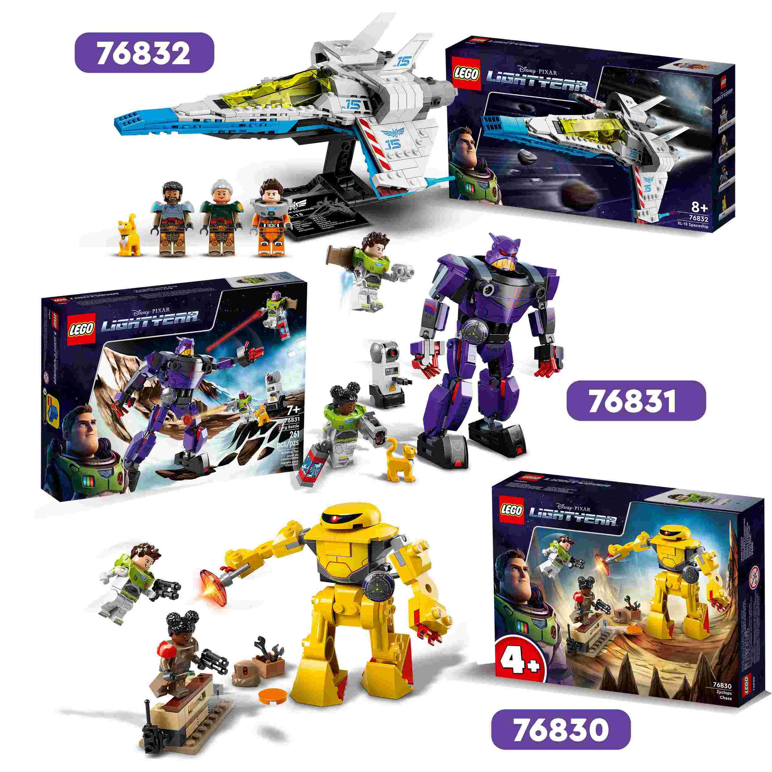 Lego lightyear disney e pixar 76831 battaglia di zurg, giochi per bambini dai 7 anni, minifigure di buzz e un action figure mech - Lightyear, Lego